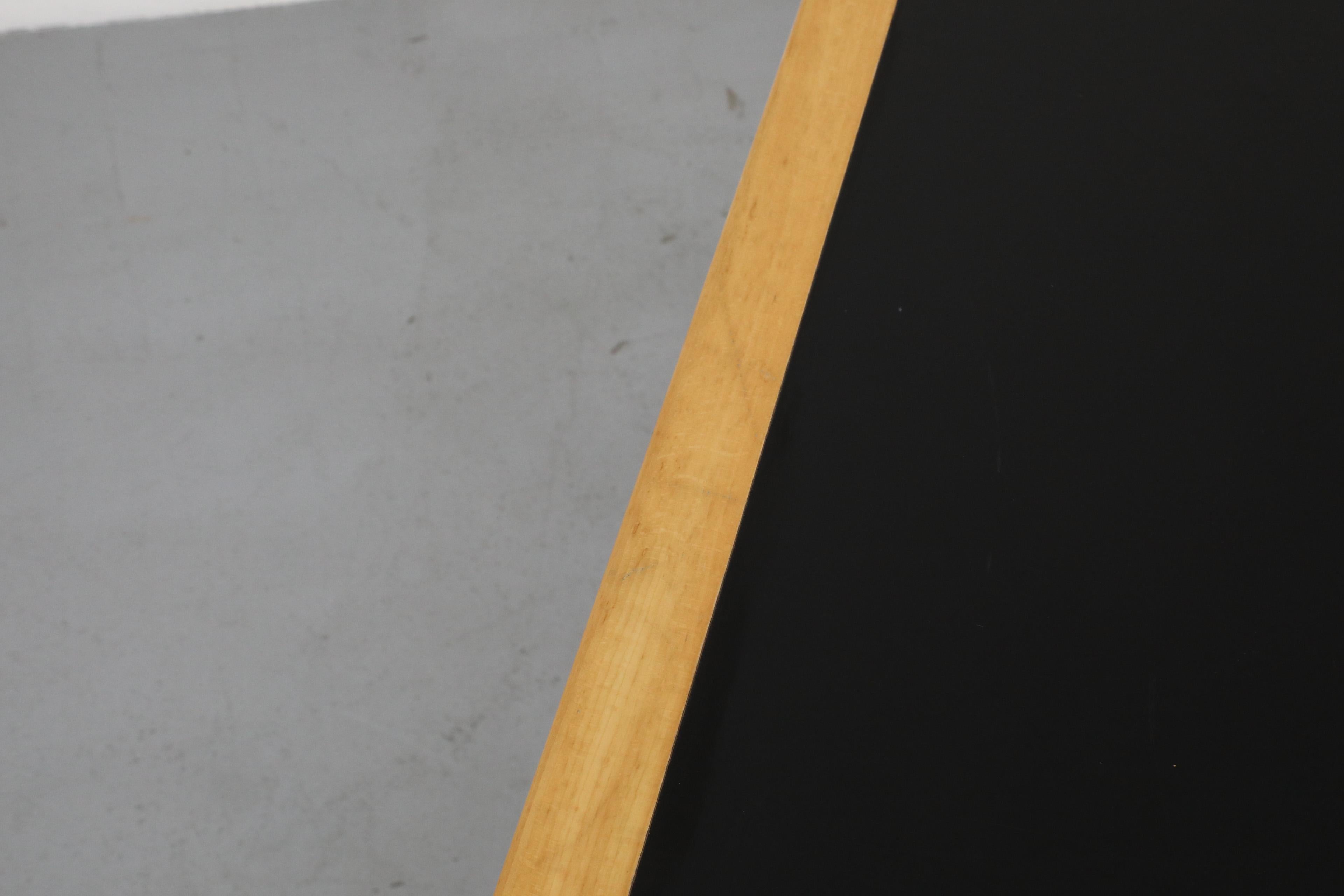 1970's Large Magnus Olesen Birch Dining Table with Black Formica Top 11