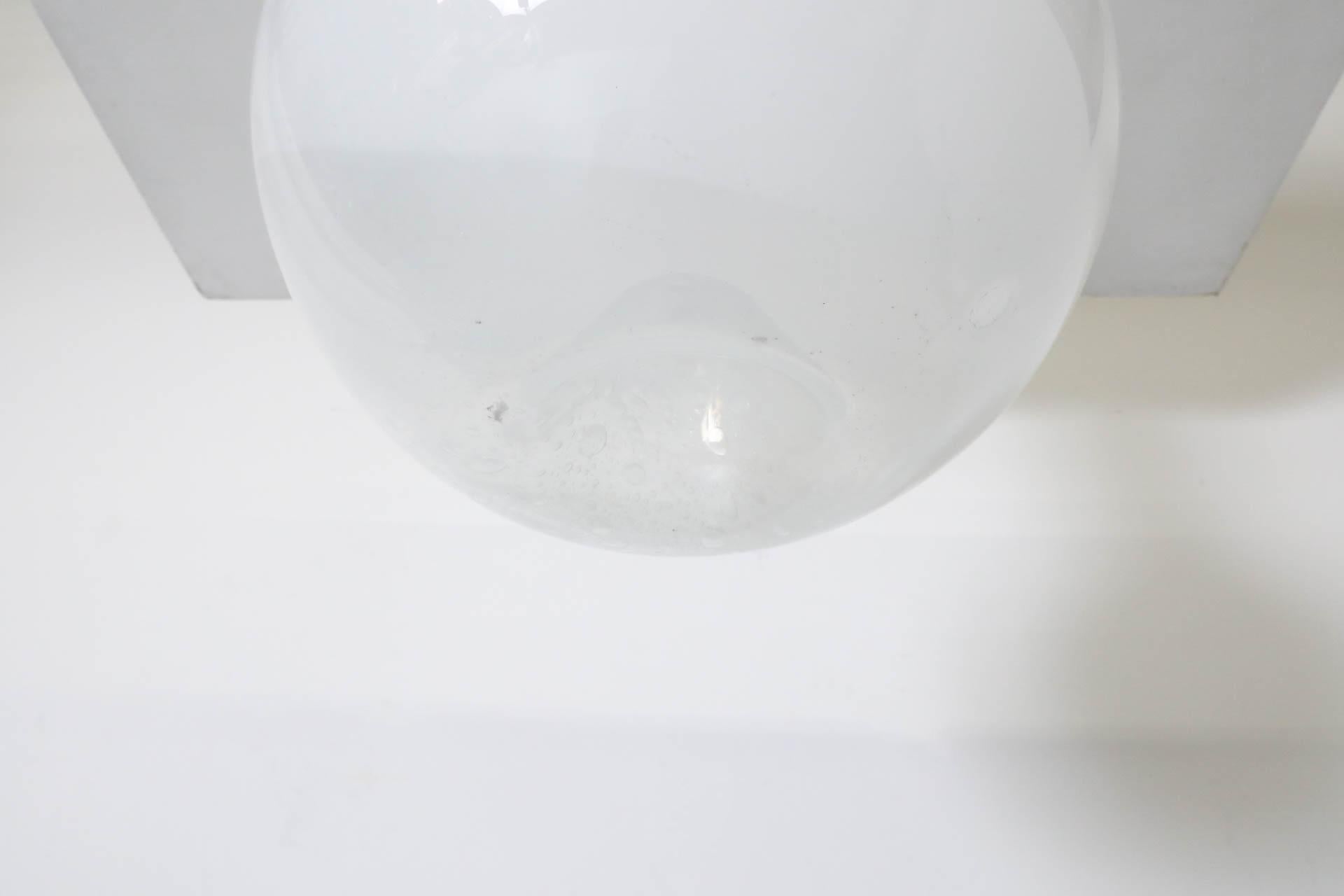 Lámpara de techo grande de cristal soplado estilo Mazzega de los años 70, Harrachov, República Checa Checo en venta