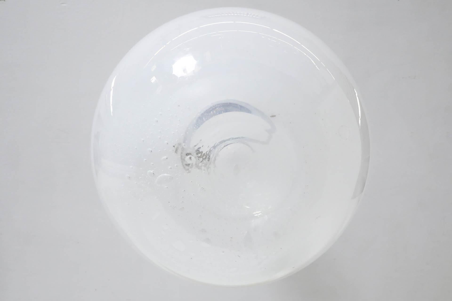 Lámpara de techo grande de cristal soplado estilo Mazzega de los años 70, Harrachov, República Checa en Bueno estado para la venta en Los Angeles, CA
