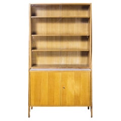 1970's Large Mid-Century Glass Fronted Bookcase, Cabinet