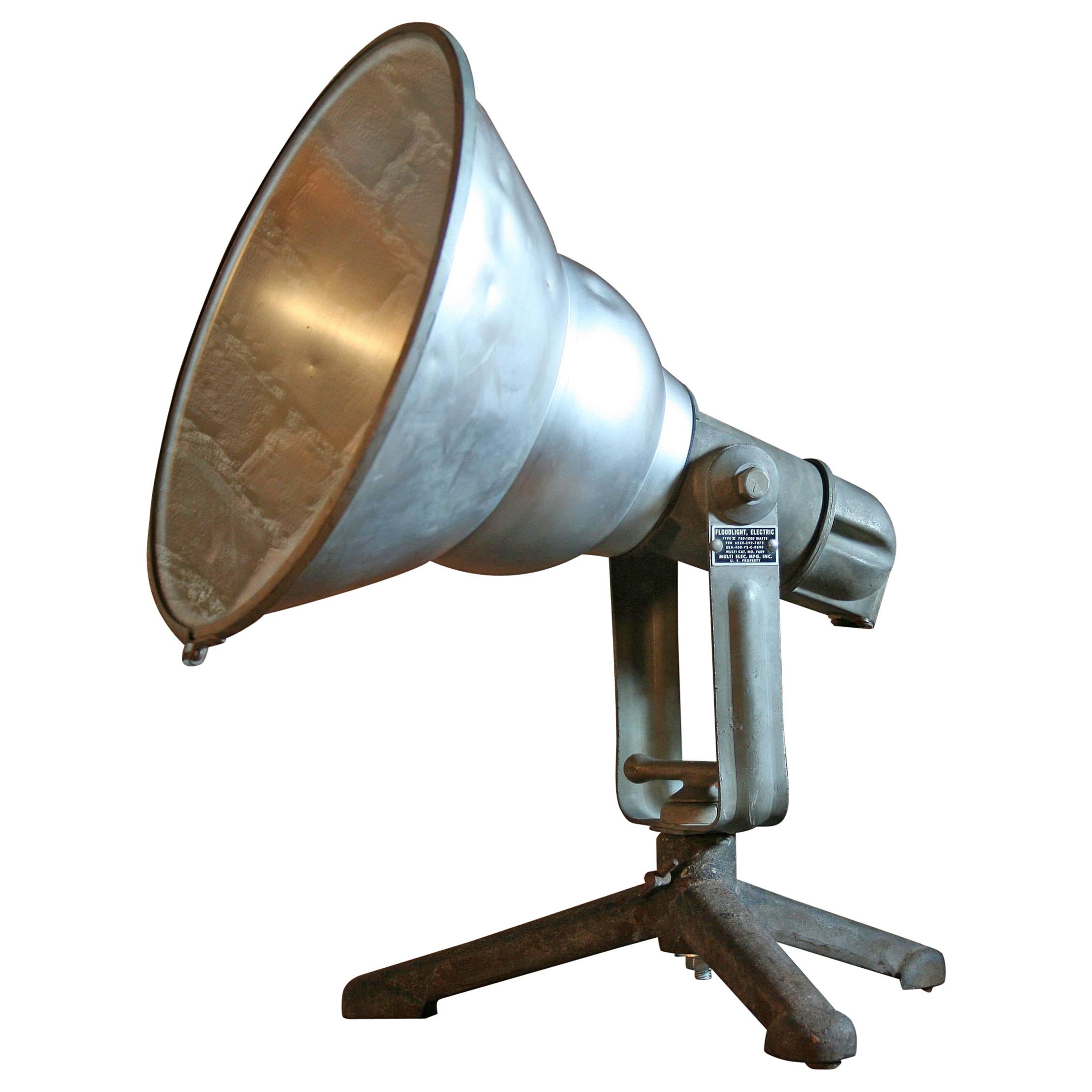 1970s Large Military Floodlight, Type V For Sale