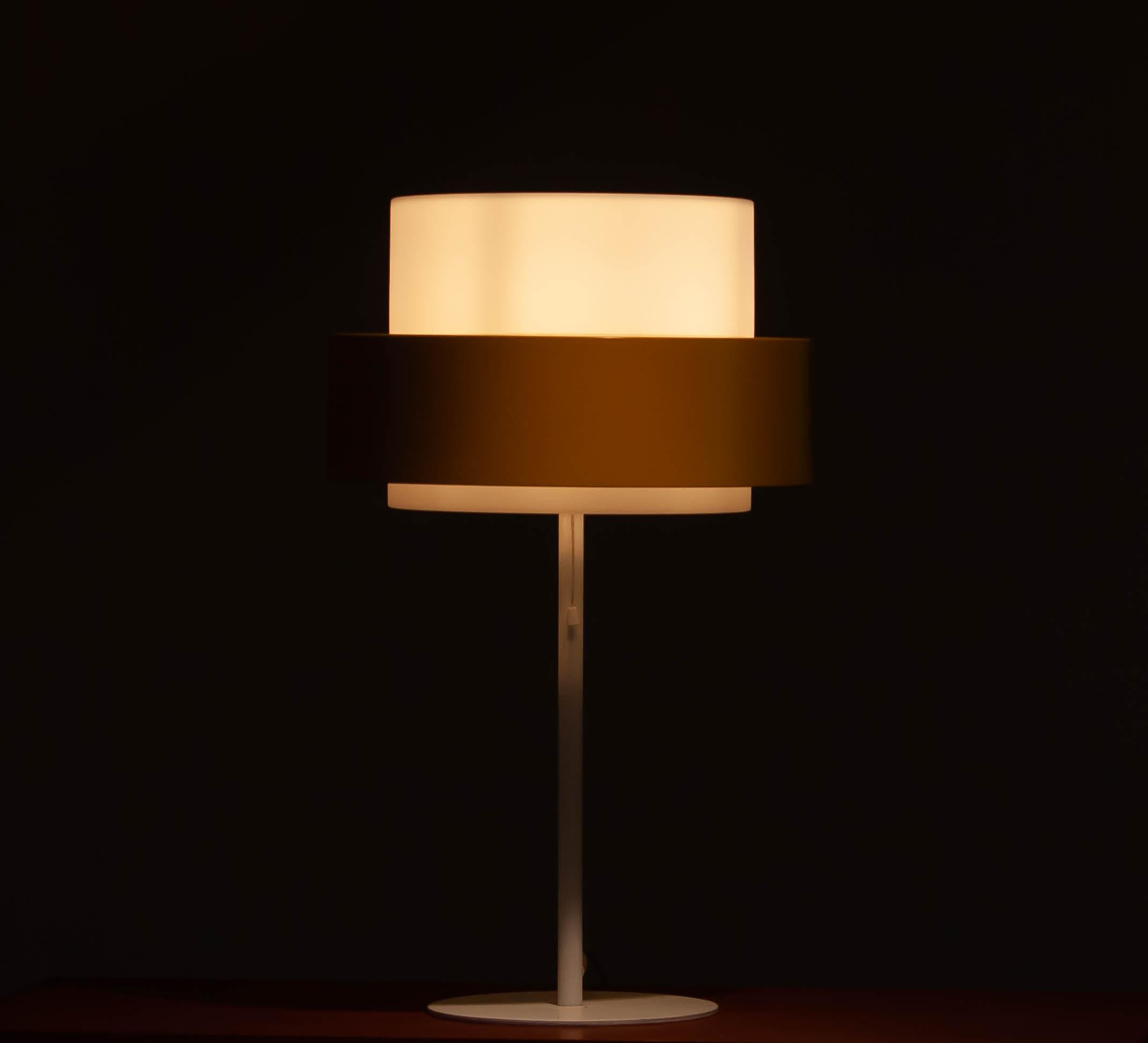 Late 20th Century 1970s Large Modern Table Lamp by Uno and Osten Kristiansson for Luxus Sweden For Sale