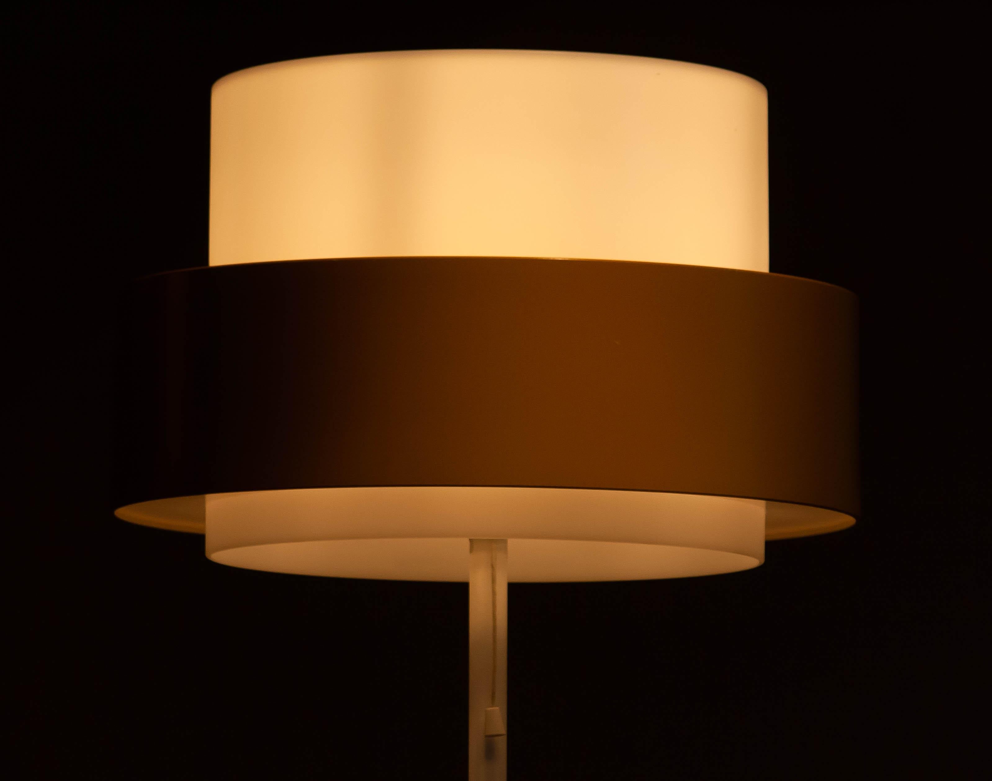1970s Large Modern Table Lamp by Uno and Osten Kristiansson for Luxus Sweden For Sale 1
