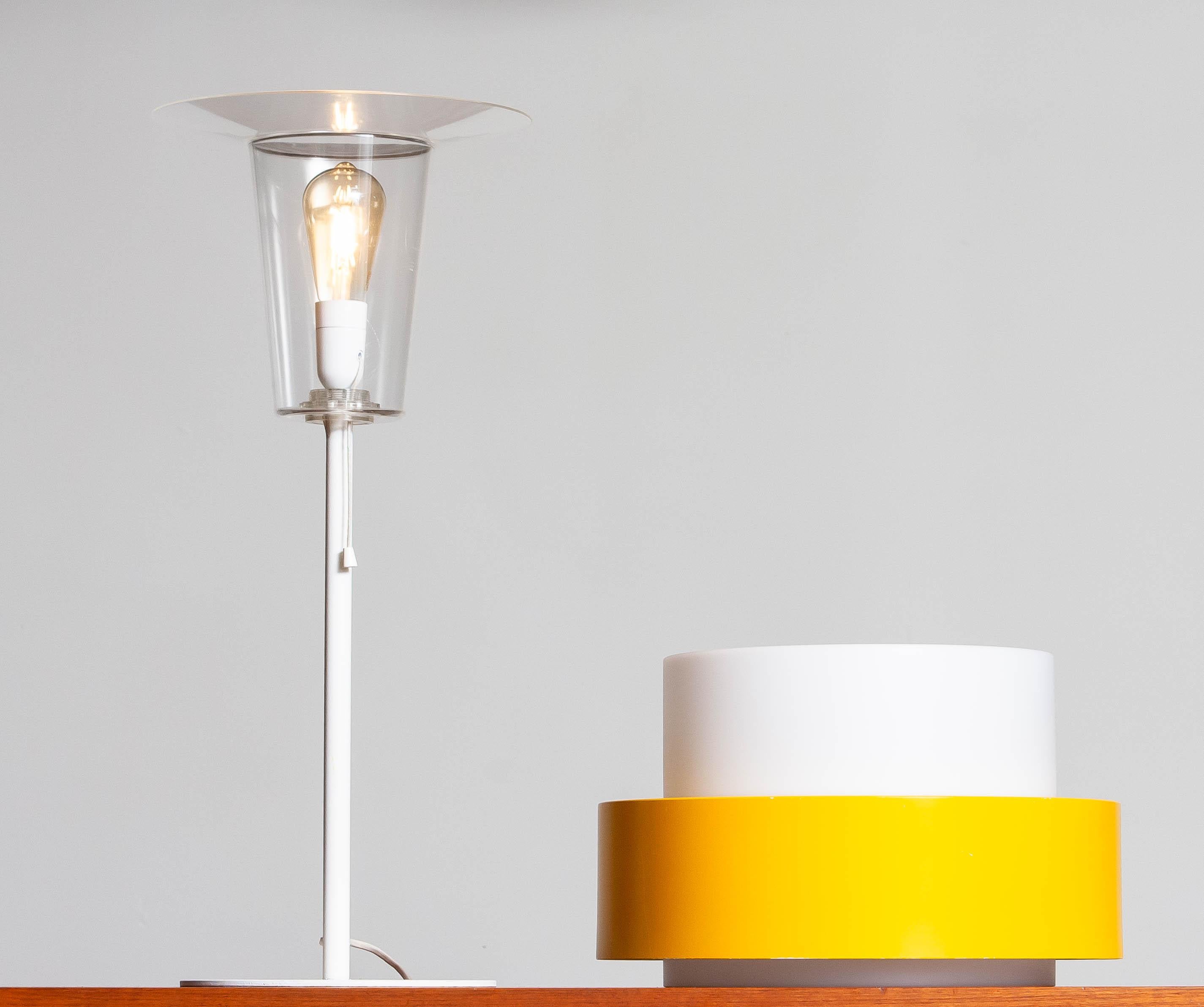 1970s Large Modern Table Lamp by Uno and Osten Kristiansson for Luxus Sweden For Sale 2