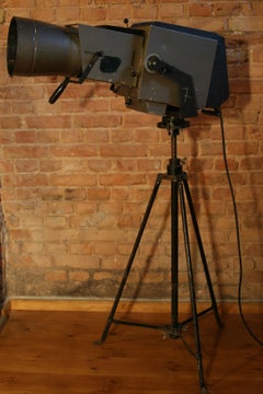 1970s Large Pani Film Spotlight on a Steel Tripod