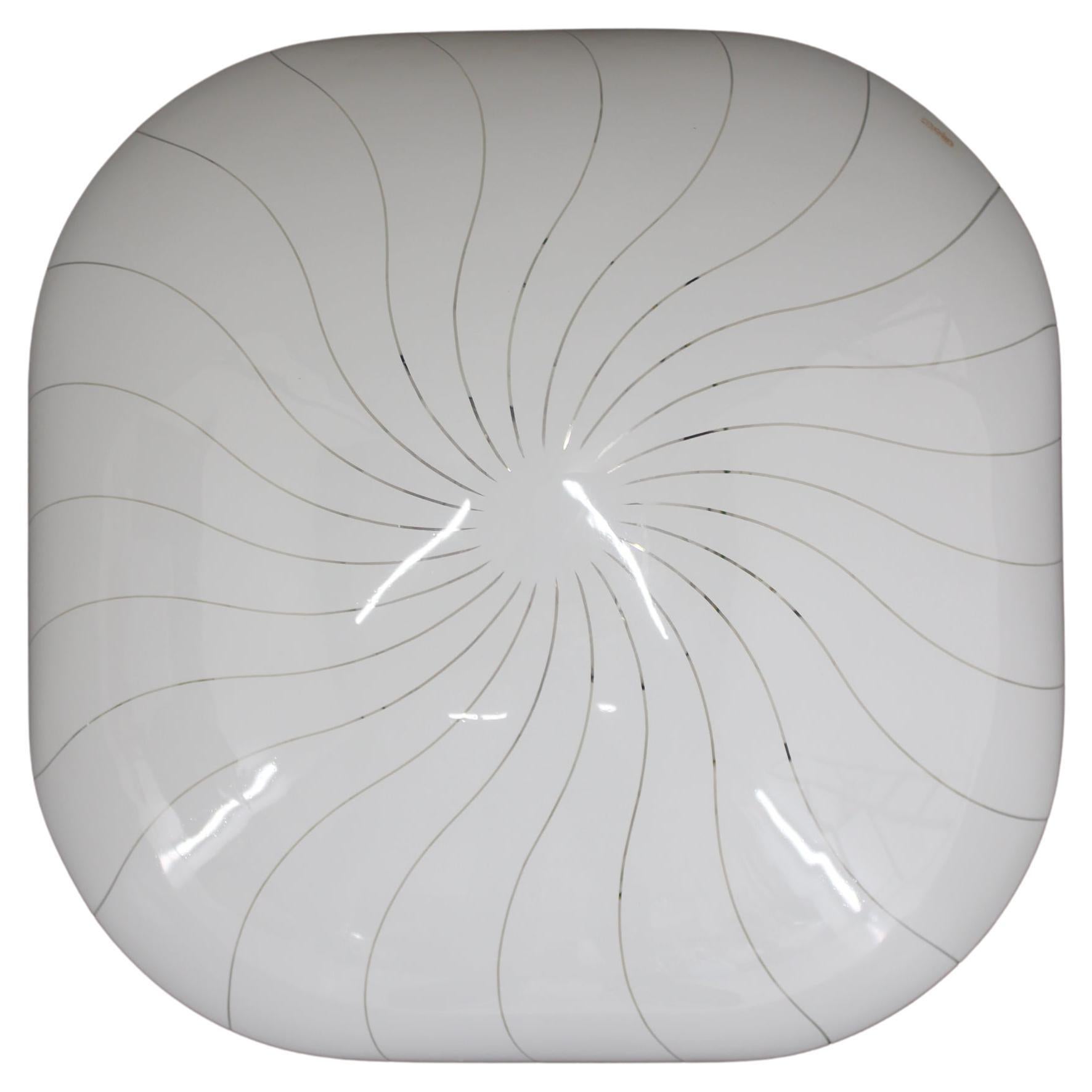 Lampada da incasso in plastica di grandi dimensioni degli anni '70 di Molin, Italia