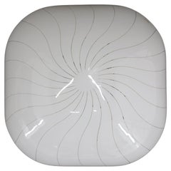 Lampada da incasso in plastica di grandi dimensioni degli anni '70 di Molin, Italia