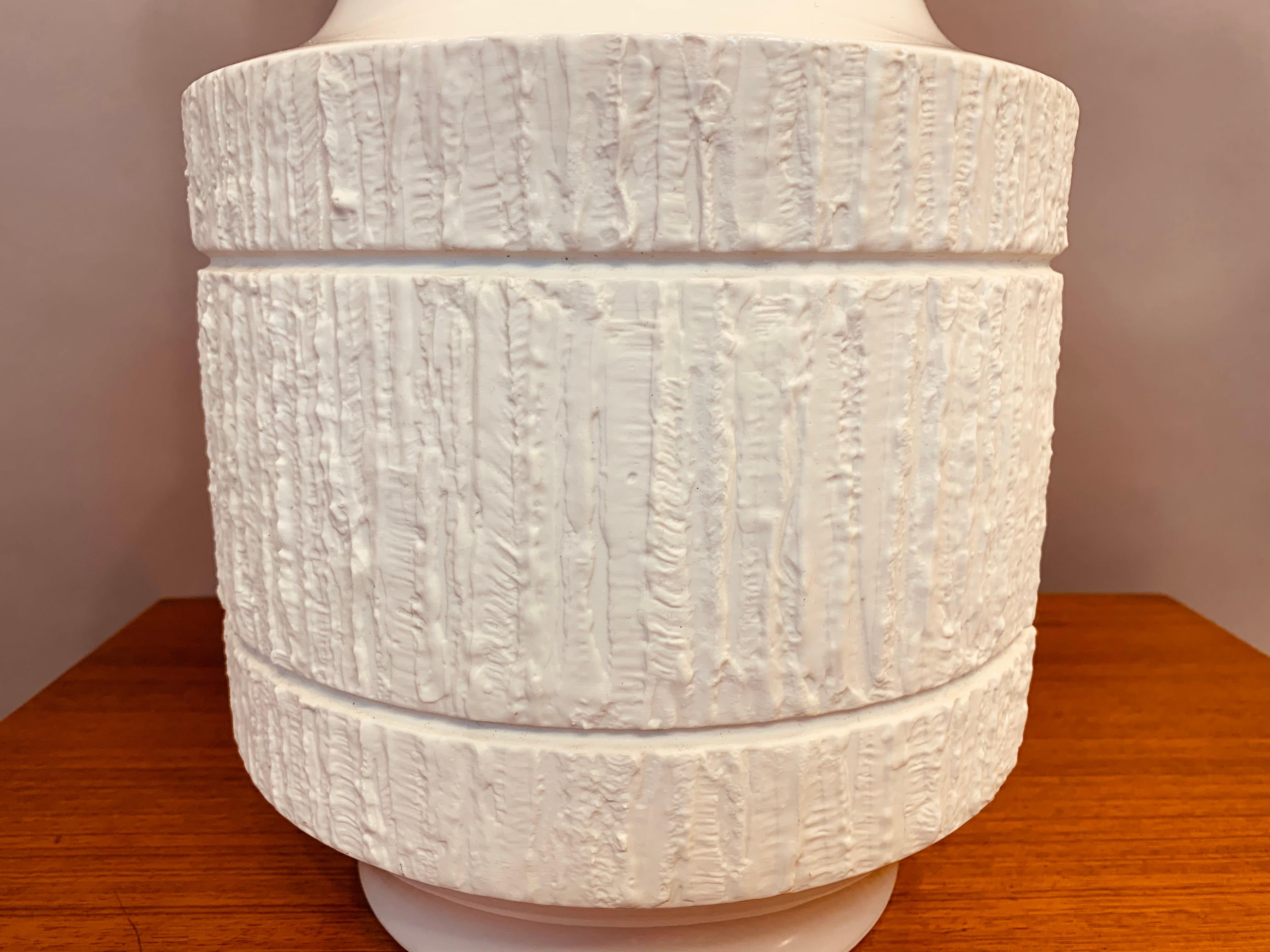 20th Century 1970s Large Porcelain Op Art Glazed Vase Thomas, Germany by Richard Scharrer