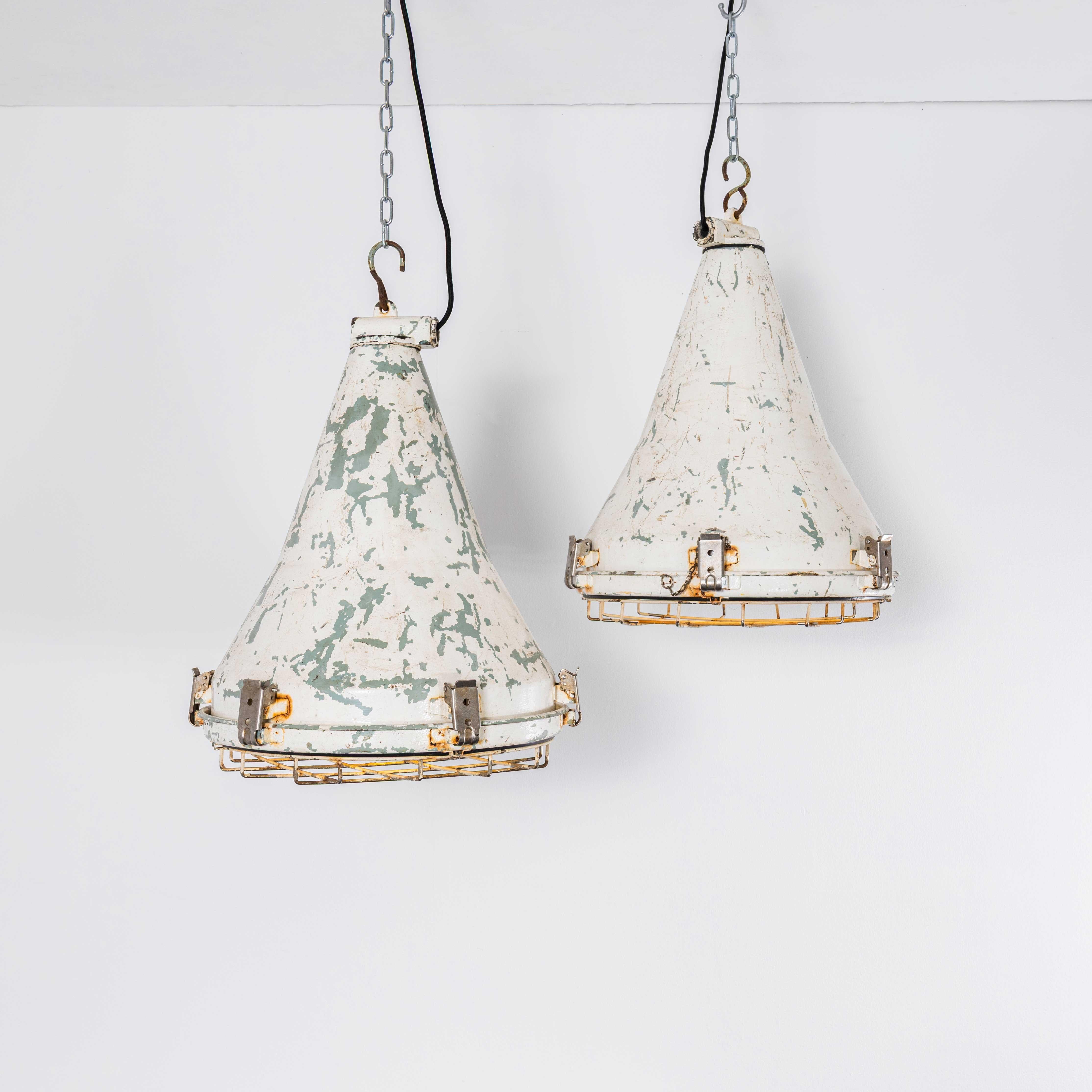 1970's Large Scale Nautical Ships Lamps - Pair For Sale 2