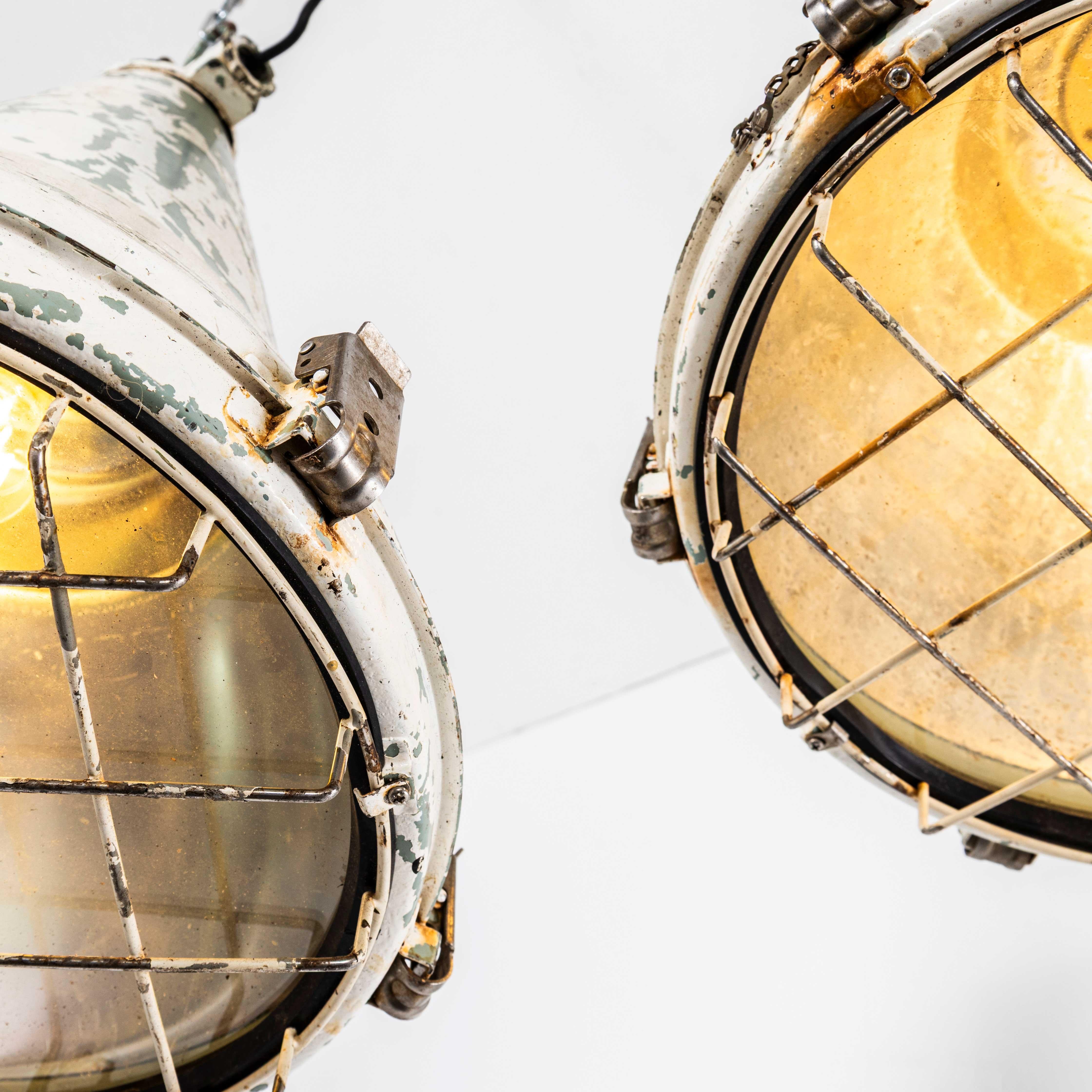 1970's Large Scale Nautical Ships Lamps - Pair For Sale 4
