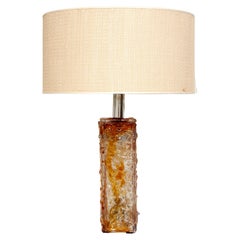 Vintage 1970s Large Table Lamp in Murano Glass