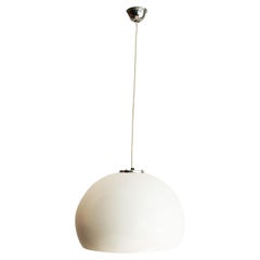 1970's Large White Ceiling Pendant