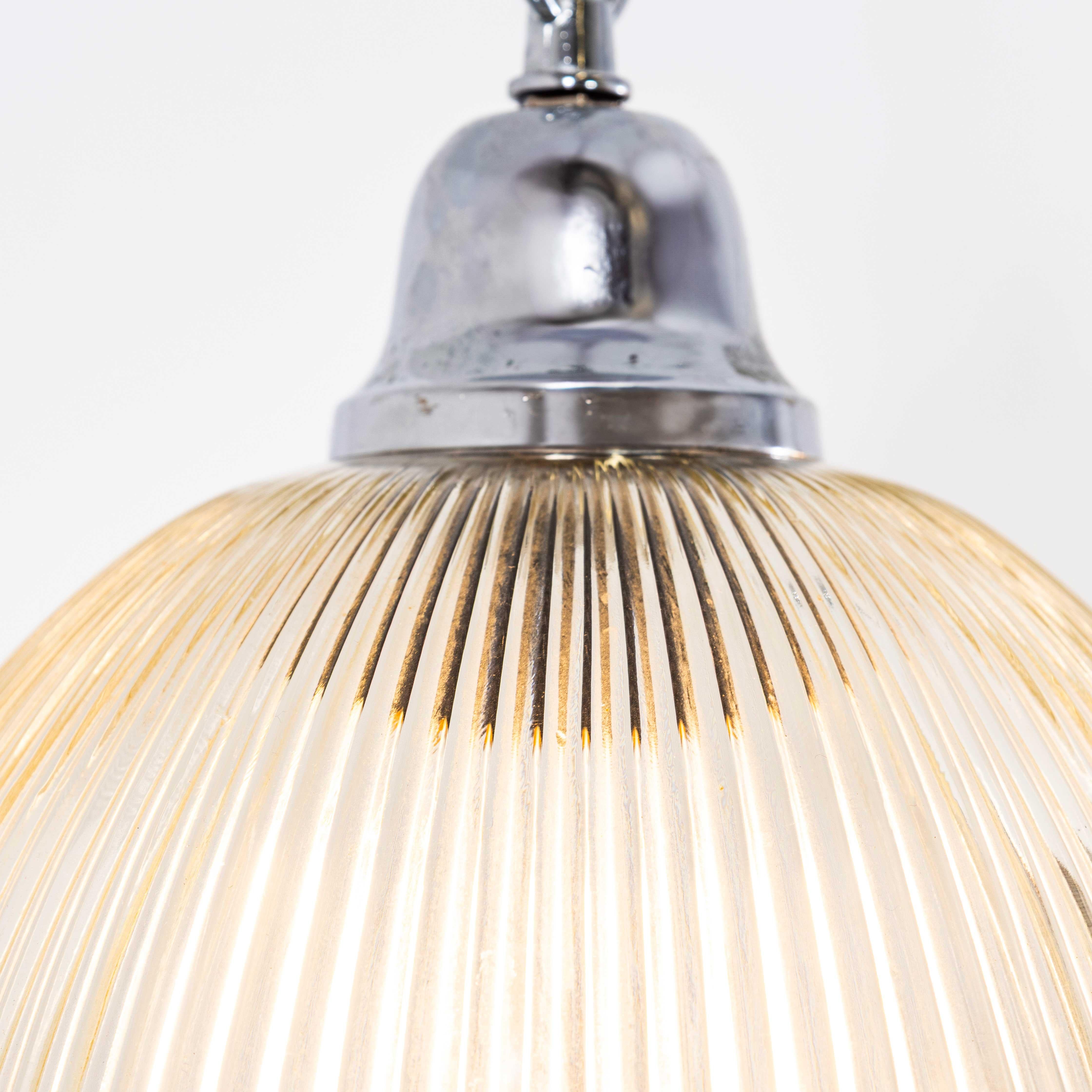 Late 20th Century 1970's Late Production Prismatic And Chrome Lamps - Pair For Sale