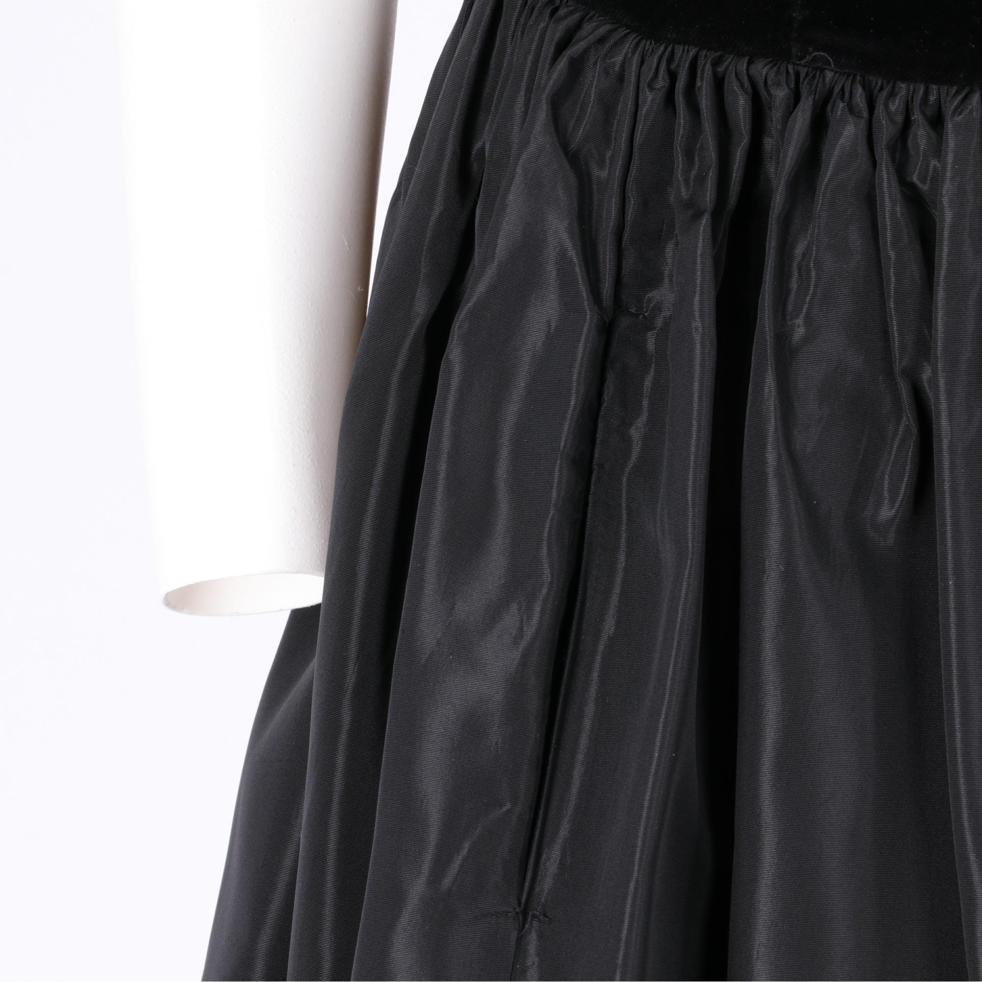 Women's 1970s Laura Ashley Velvet And Nylon Dress