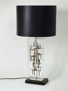 1970s Laurel  Lampe de table brutaliste, États-Unis