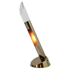 1970s Laurel Lucite Tip Slitted Table Lamp , USA