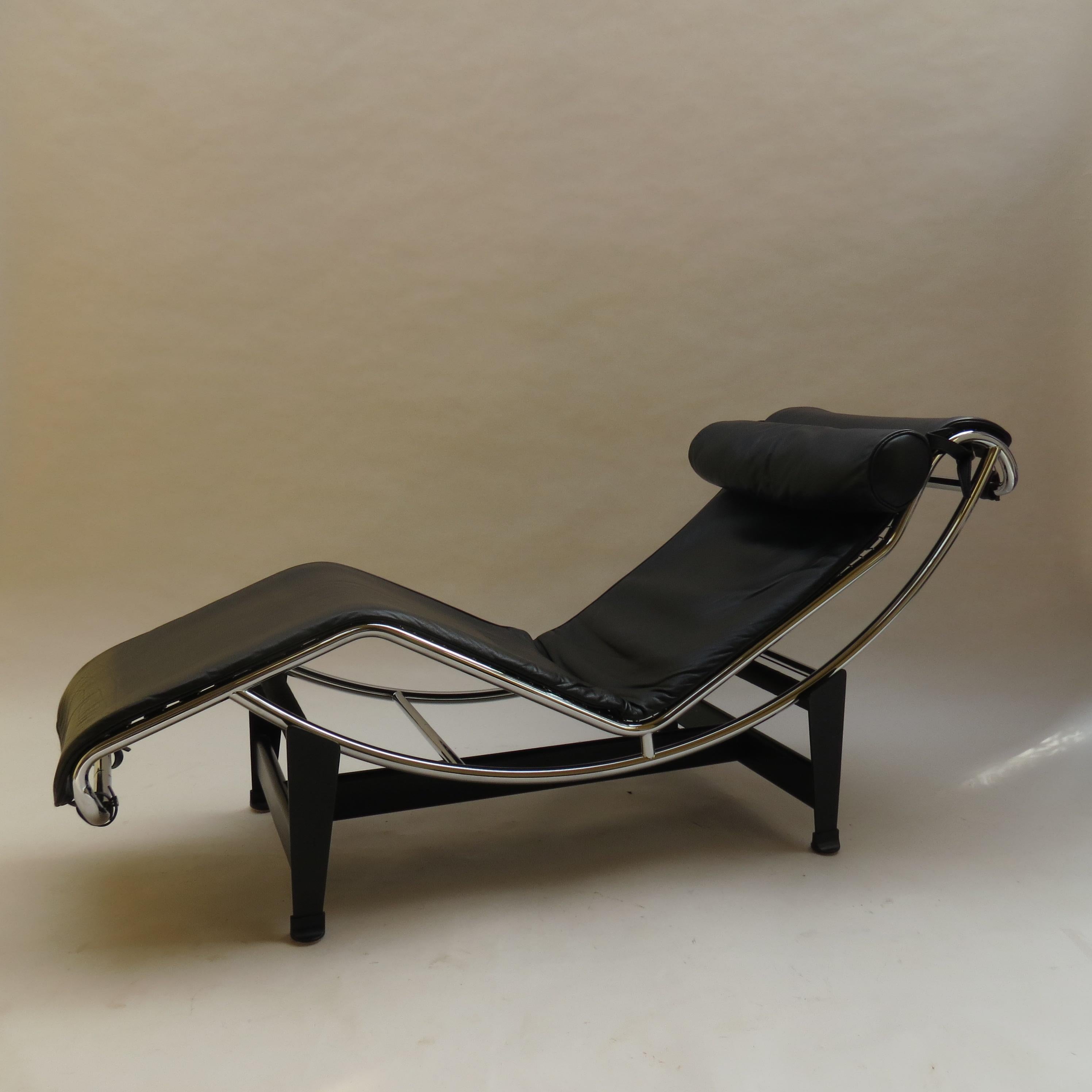 Machine-Made 1970s LC4 Chaise Longue by Le Corbusier Perriand and Jeanneret for Cassina