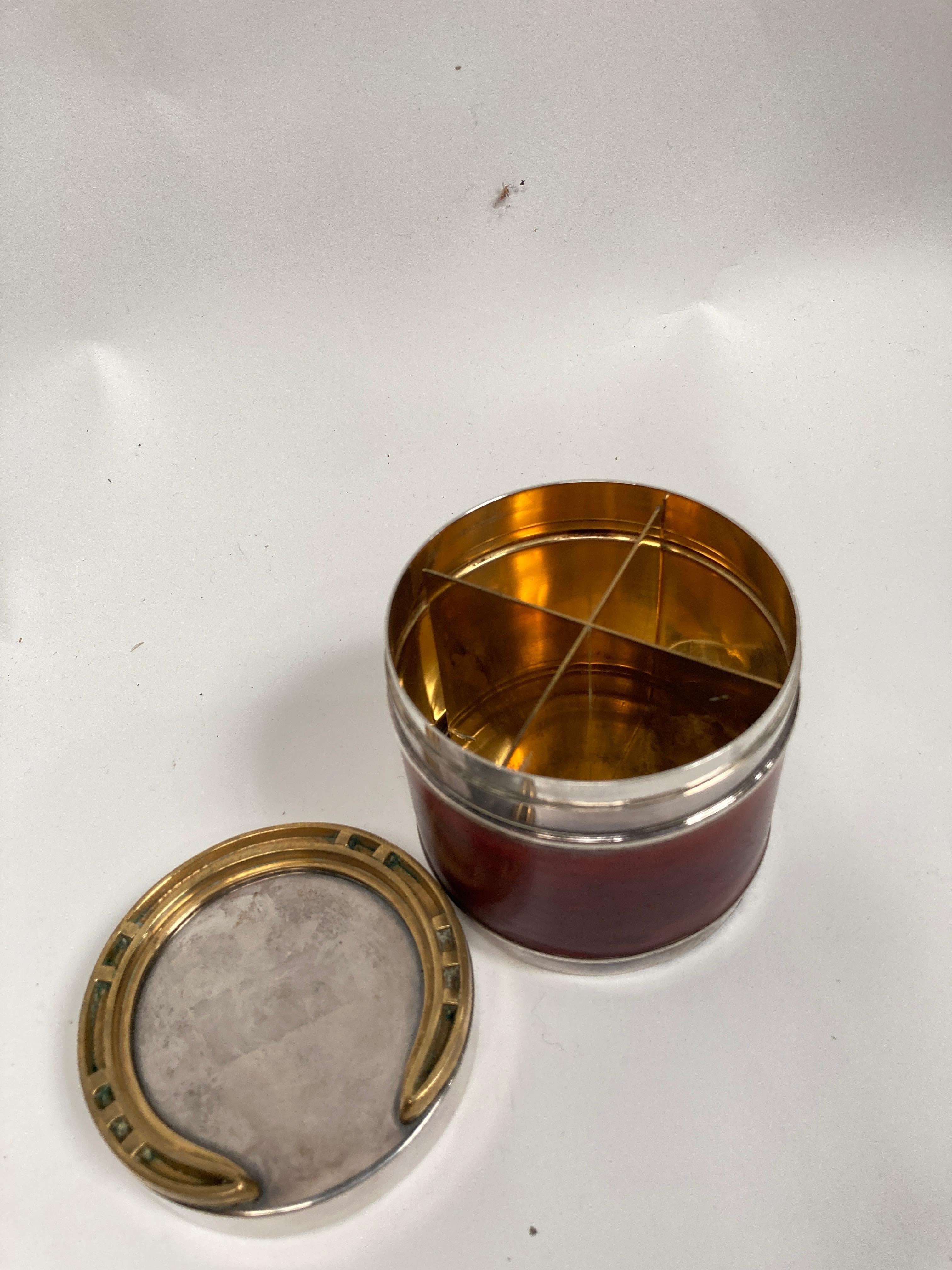 Fine XX secolo Boxe anni '70 in pelle e metallo di Hermès in vendita