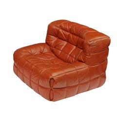 1970s Leather Chair by Michel Ducaroy for Ligne Roset : Listing for Madison