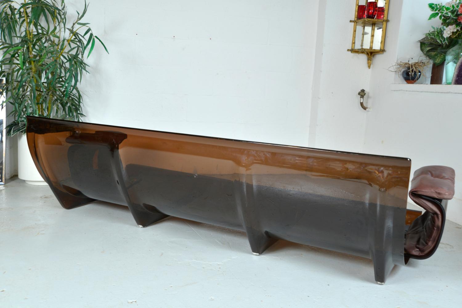 1970er Leder Ligne Roset Marsala Lounge 3-Sitzer Sofa von Michel Ducaroy Französisch im Angebot 5