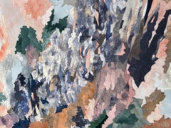 Tapisserie en marqueterie de cuir des années 1970 par Fabrice