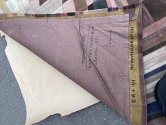 Tapisserie en marqueterie de cuir des années 1970 par Fabrice