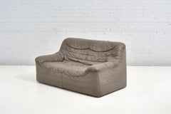 1970s Leather Settee