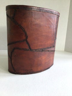 Cestino anni '70 in pelle Stitch by Stitch