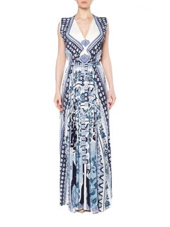 1970S LEONARD Printed Silk Jersey Large Runway Sample  Dress , "As Is"