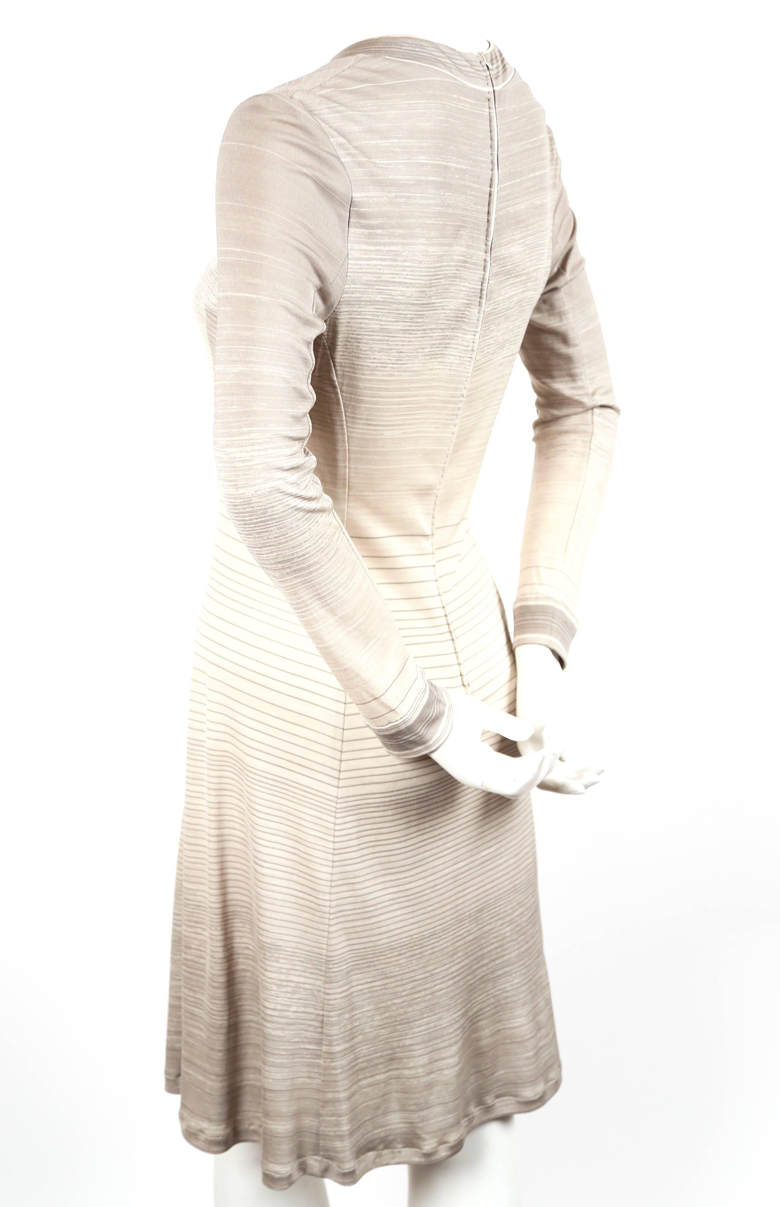 Beige 1970's LEONARD silk jersey dress