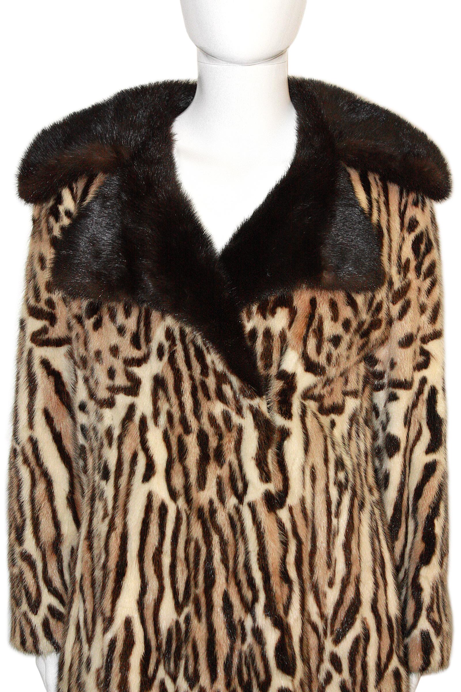 leopard coat pink collar