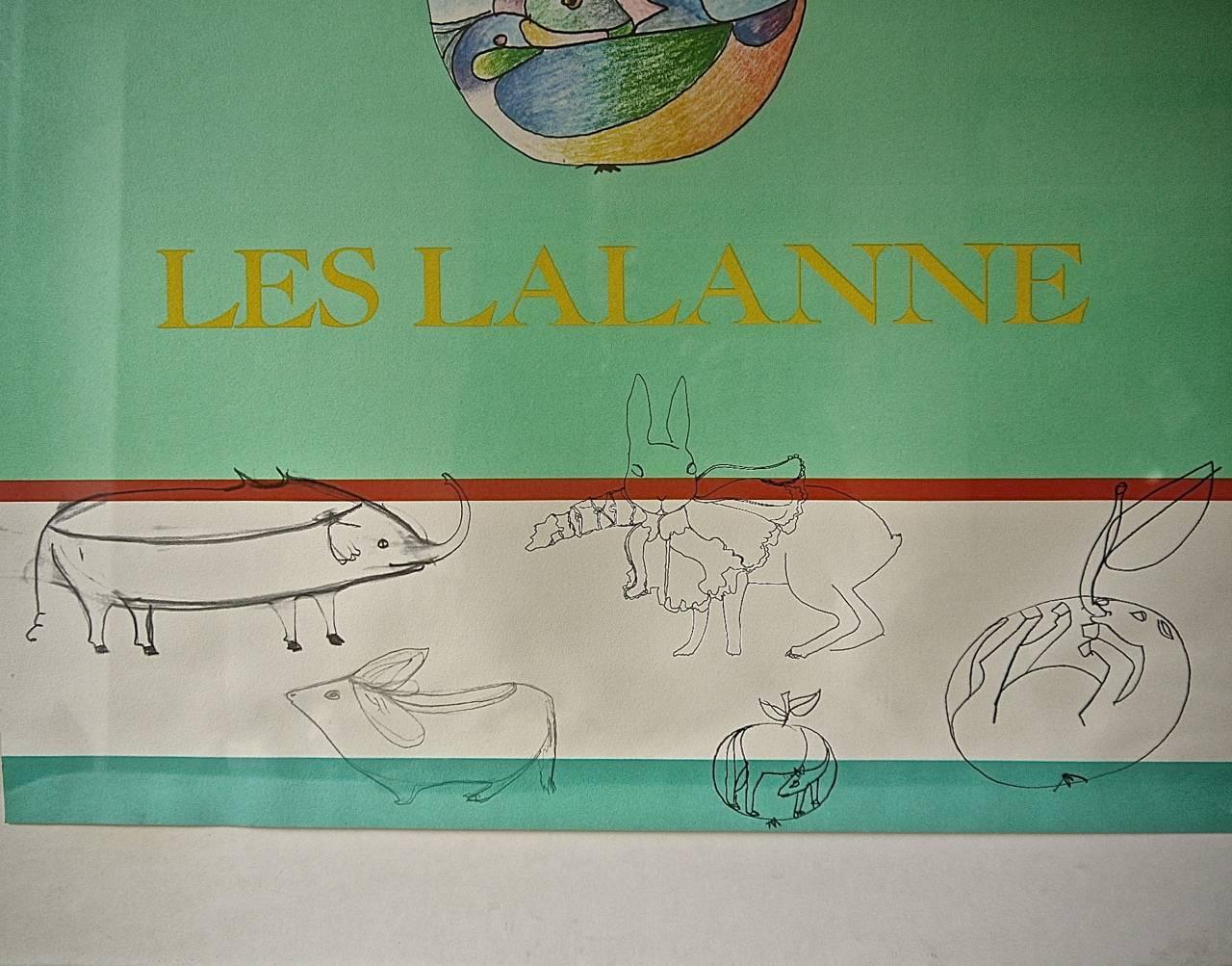  Les Lalanne Alexandre Iolas Colourul Animalier 1970s Poster For Sale 2