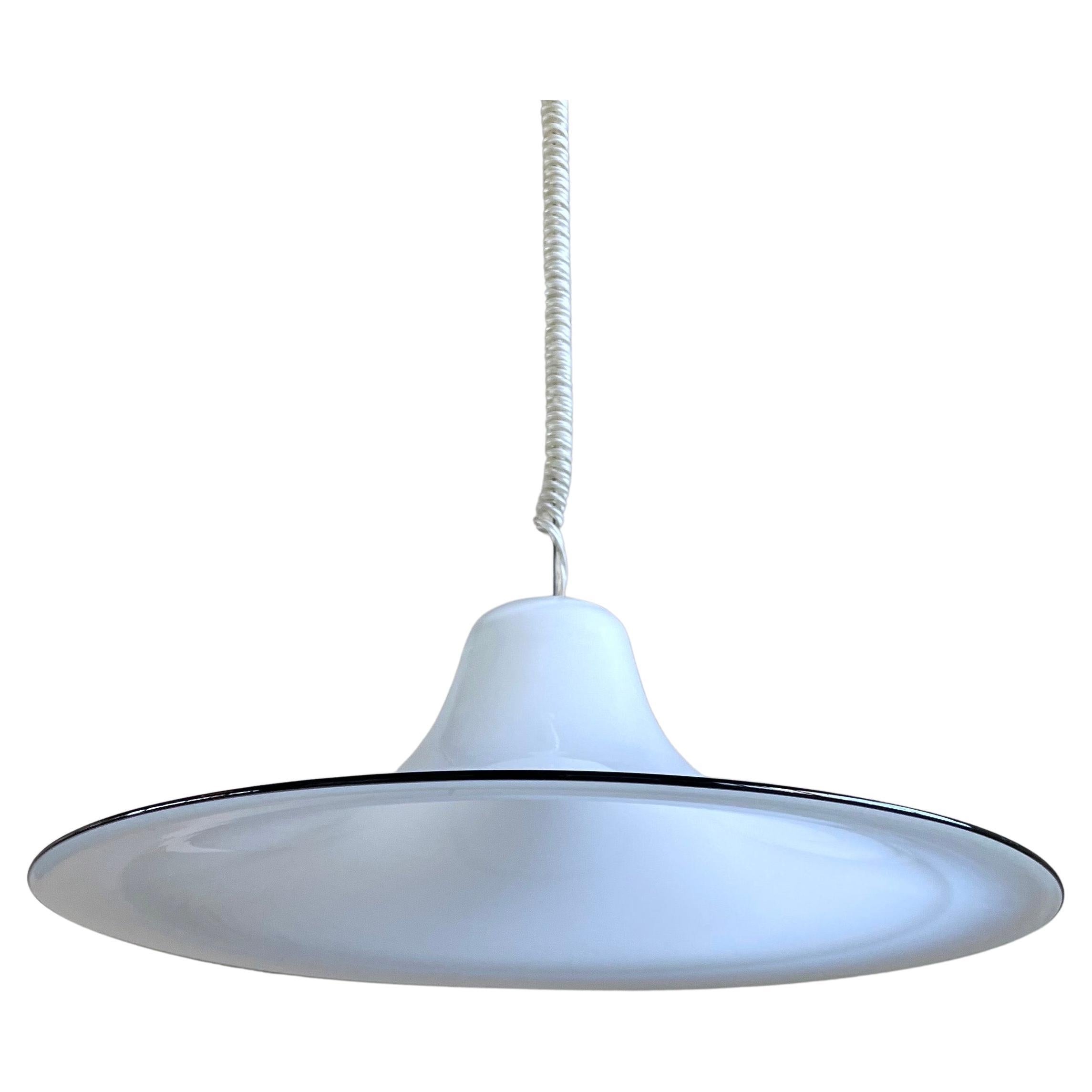 1970er Jahre Leucos Murano Glas Pendelleuchte von Renato Toso (Space Age) im Angebot