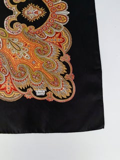 1970s Liberty of London Silk Printed Paisley Scarf