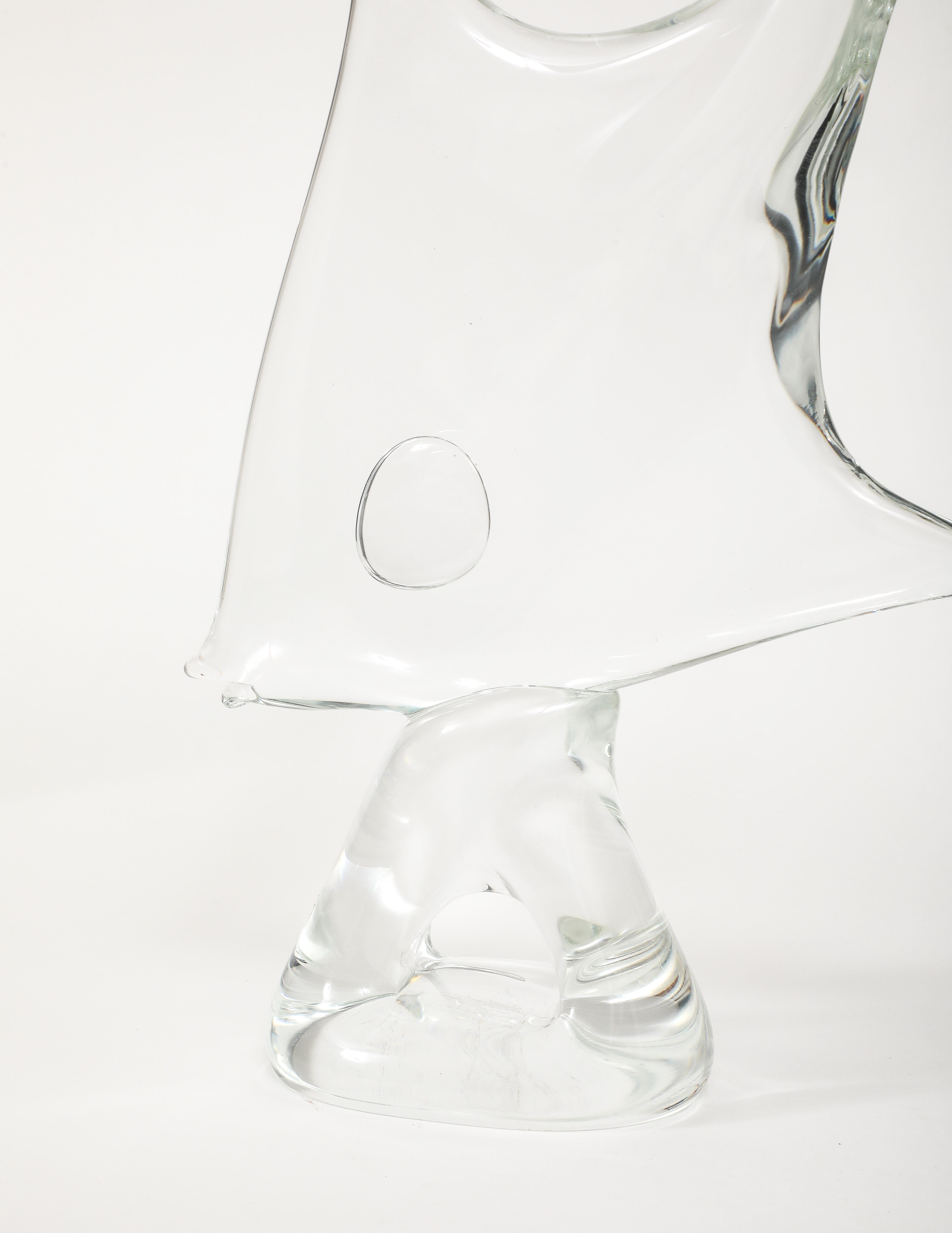 1970's Licio Zanetti Murano Glass Fish Sculpture In Good Condition In New York, NY