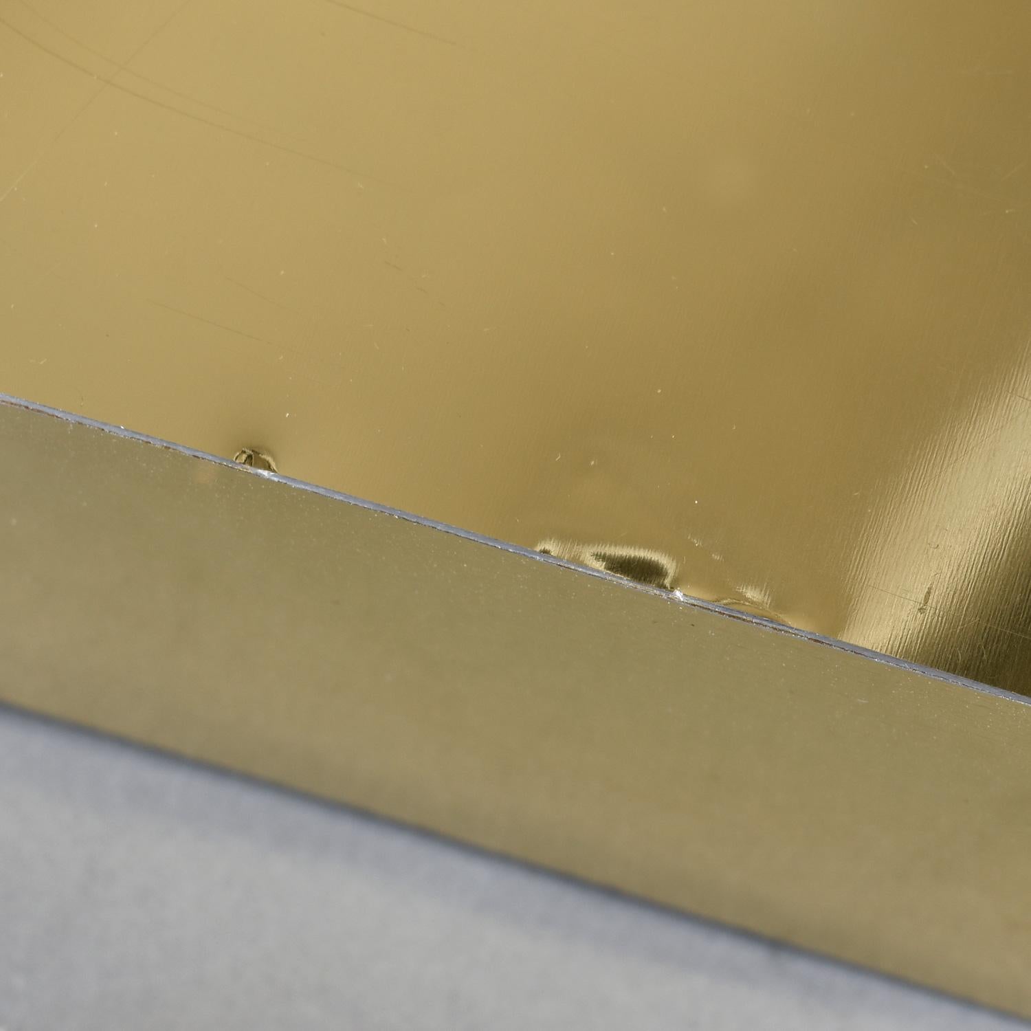 1970's Leben Größe Faux Elfenbein Elefanten Stoßzähne montiert auf Gold farbigen Metall-Basen im Angebot 6