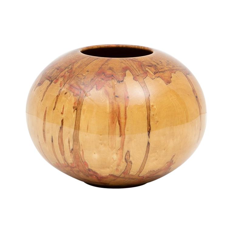 Vase en bois d
érable marron clair des années 1970 de Philip Moulthrop 
C
 en vente