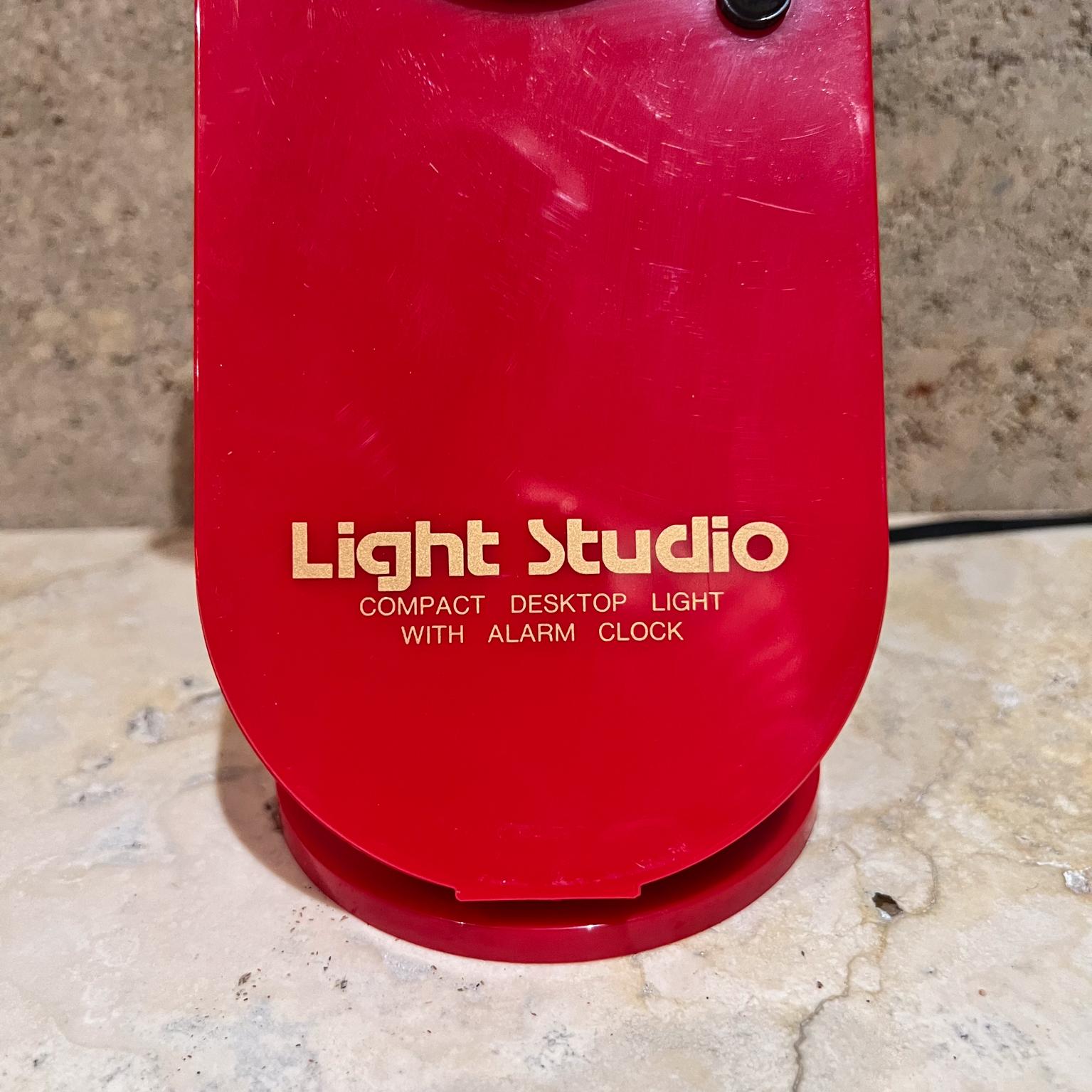 1970s Light Studio Compact Desk Lamp with Alarm Clock For Sale 5