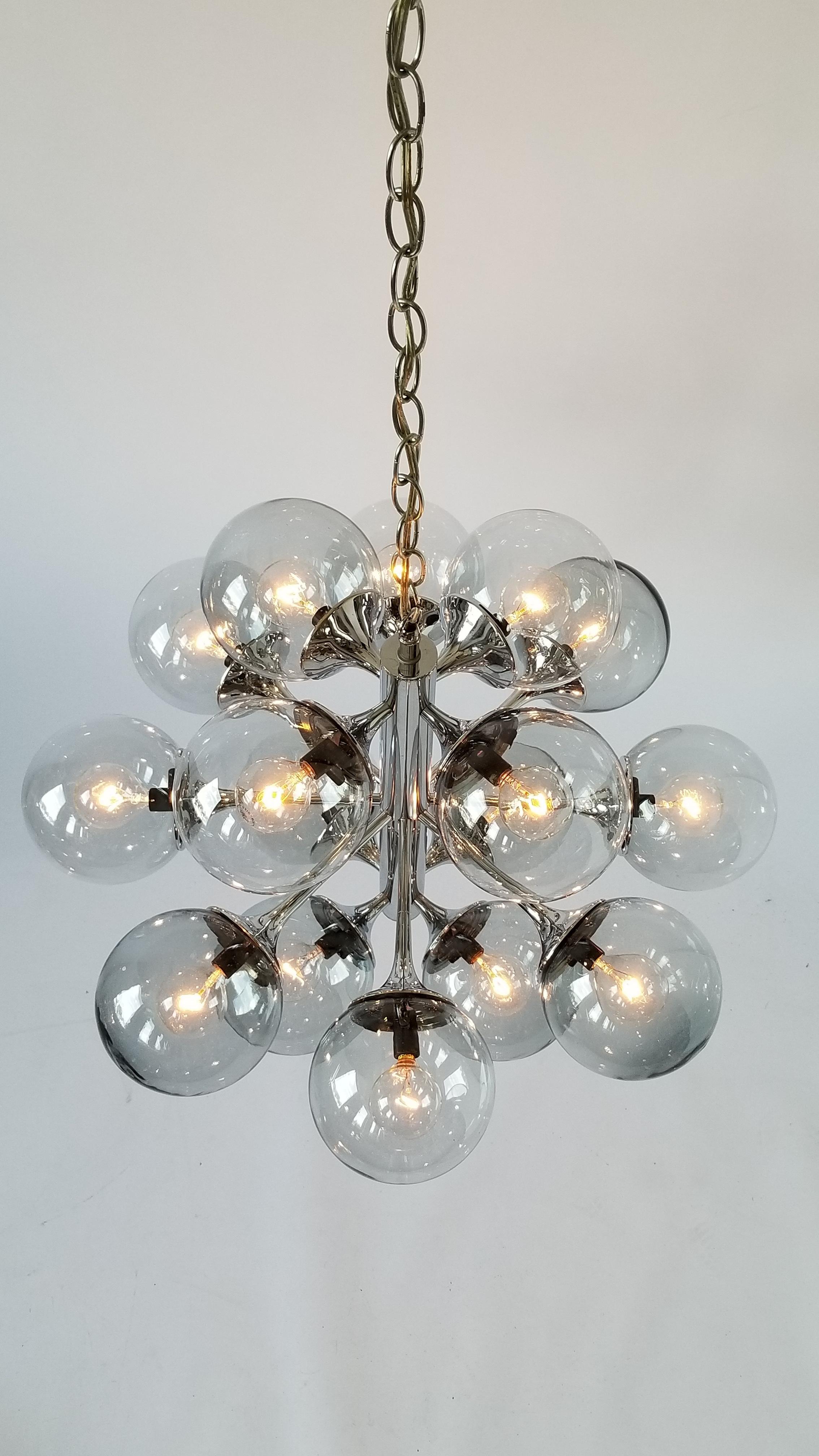 sputnik ceiling light chrome