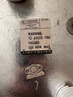 1970s lightolier ceiling flush mount light sciolari hexagonal glass and chrome