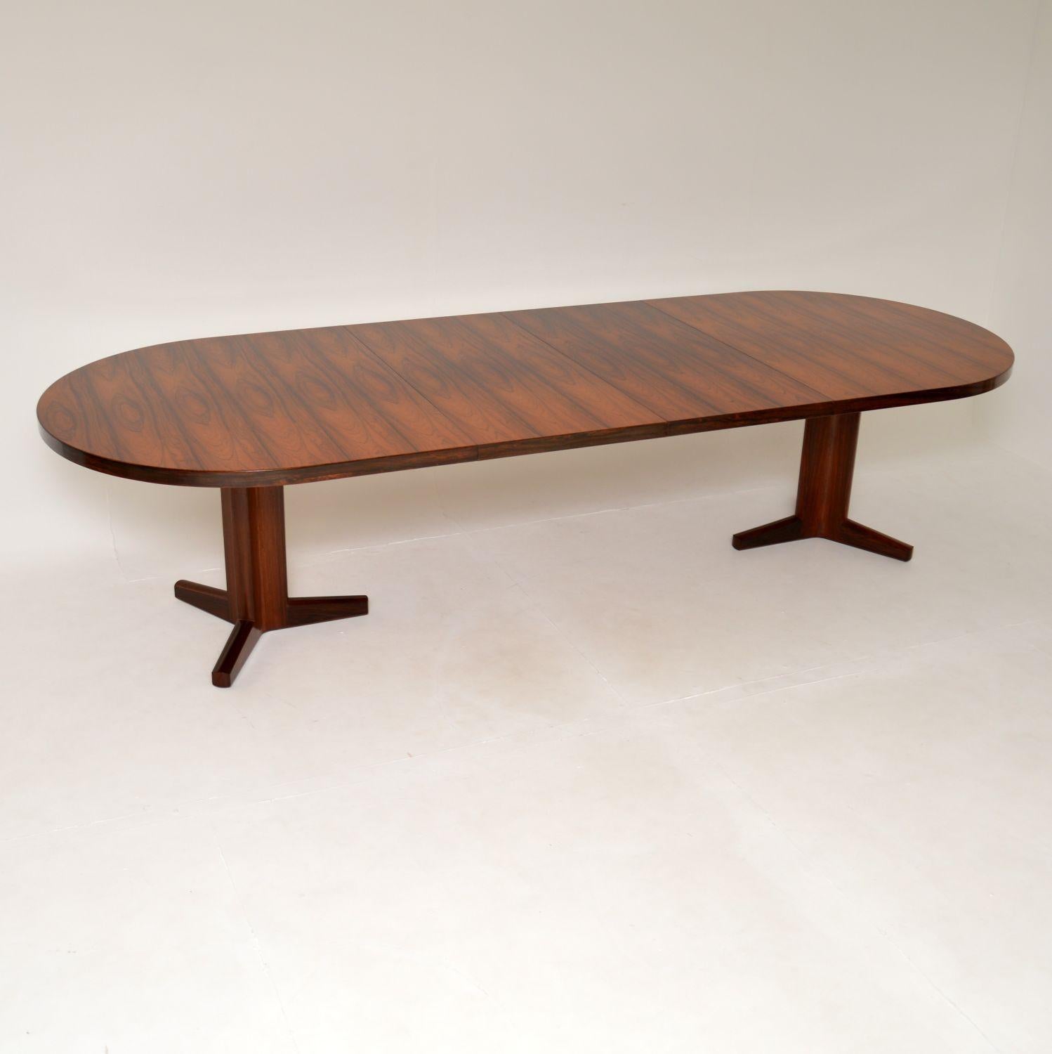 An extremely rare, very large and incredibly well made dining table. This was designed by Martin Hall for the Gordon Russell Marwood range. This is actually a limited edition design, and this is number 168 of only 200 ever made.

It has two leaves
