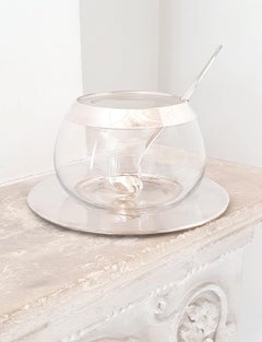 Bol à punch Lino Sabbatini des années 1970 avec plaque et louche