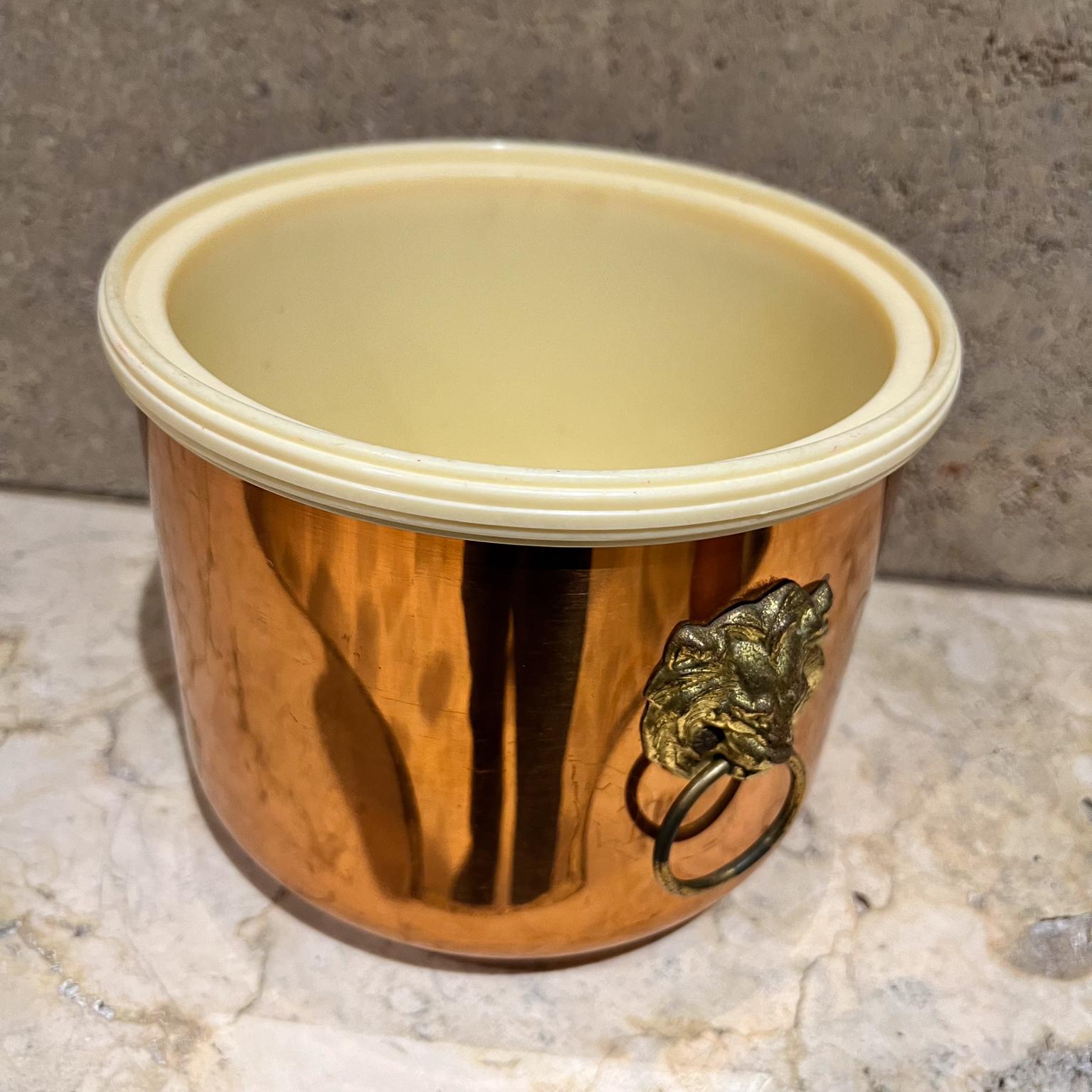 1970s Lion Ice Bucket Copper Craft Guild 7