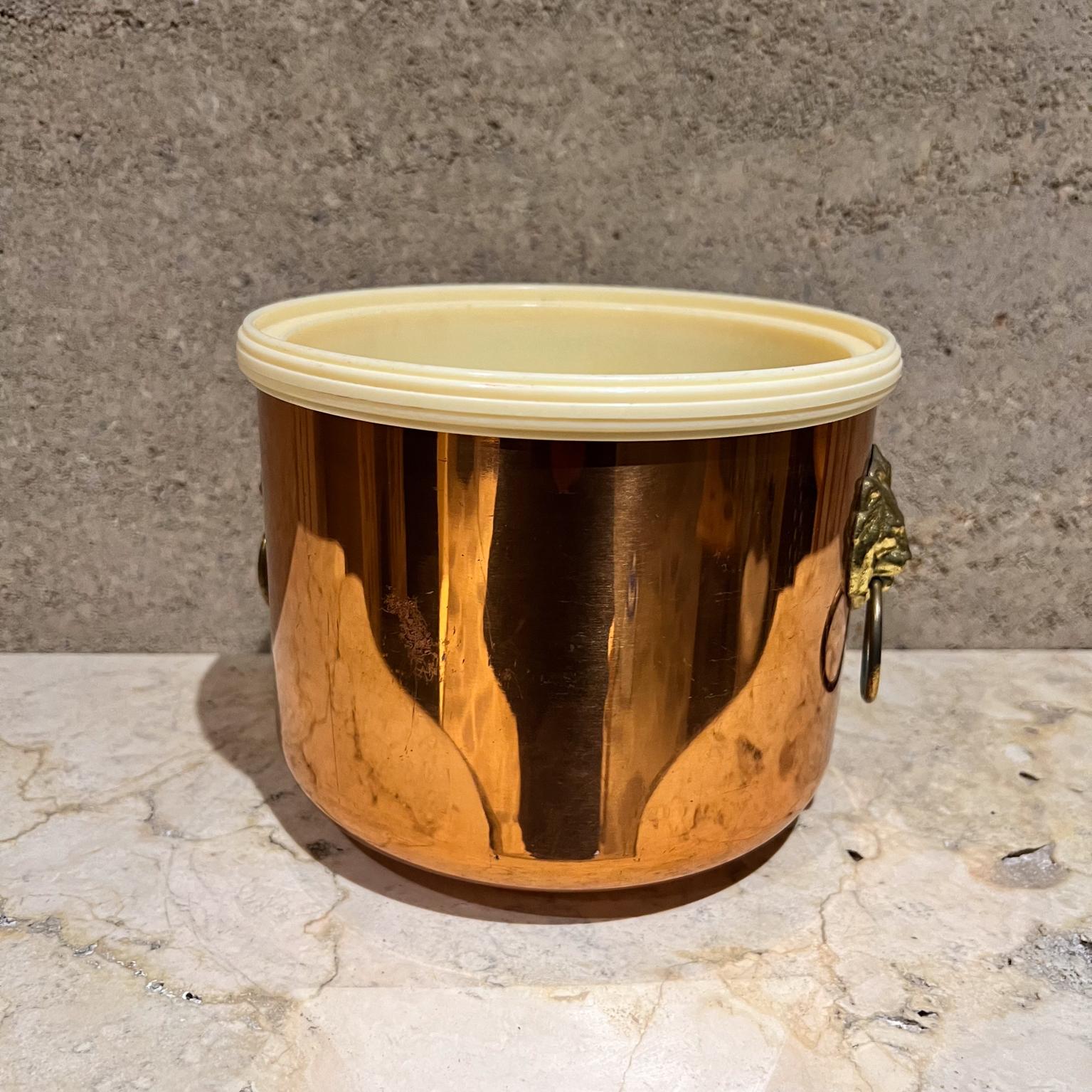 1970s Lion Ice Bucket Copper Craft Guild 8