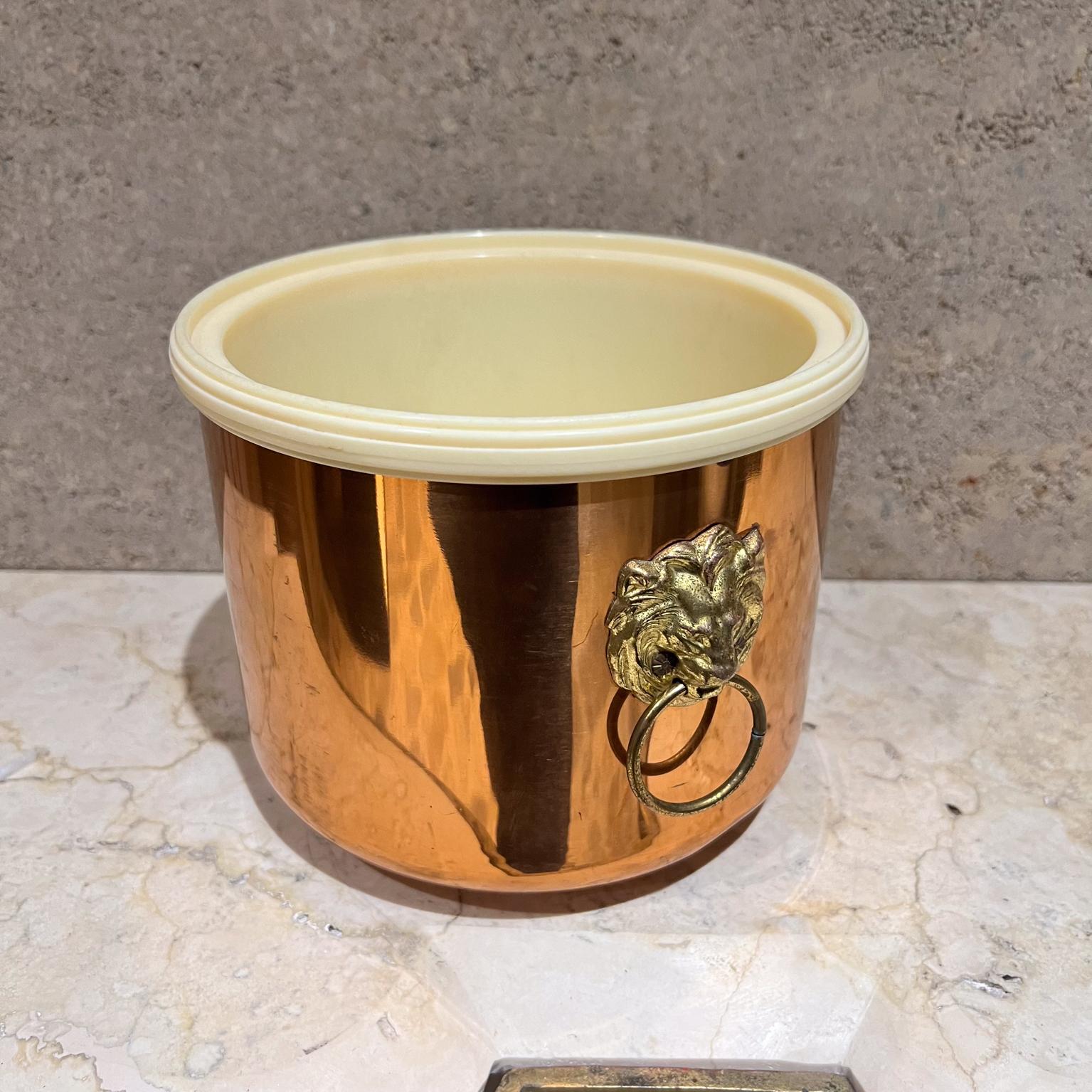 1970s Lion Ice Bucket Copper Craft Guild 11