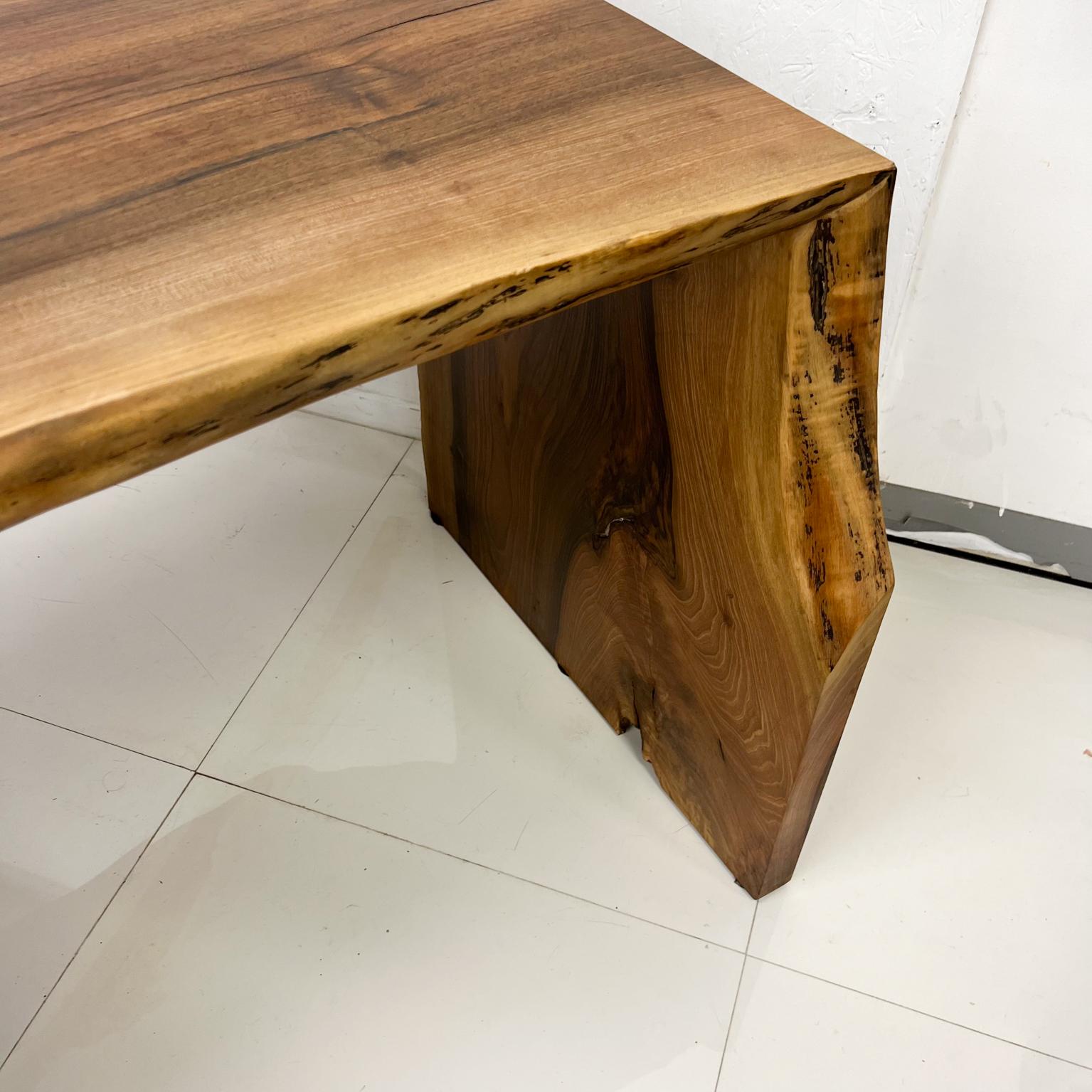 1970s Live Edge Walnut Waterfall Desk Inspiration George Nakashima 5