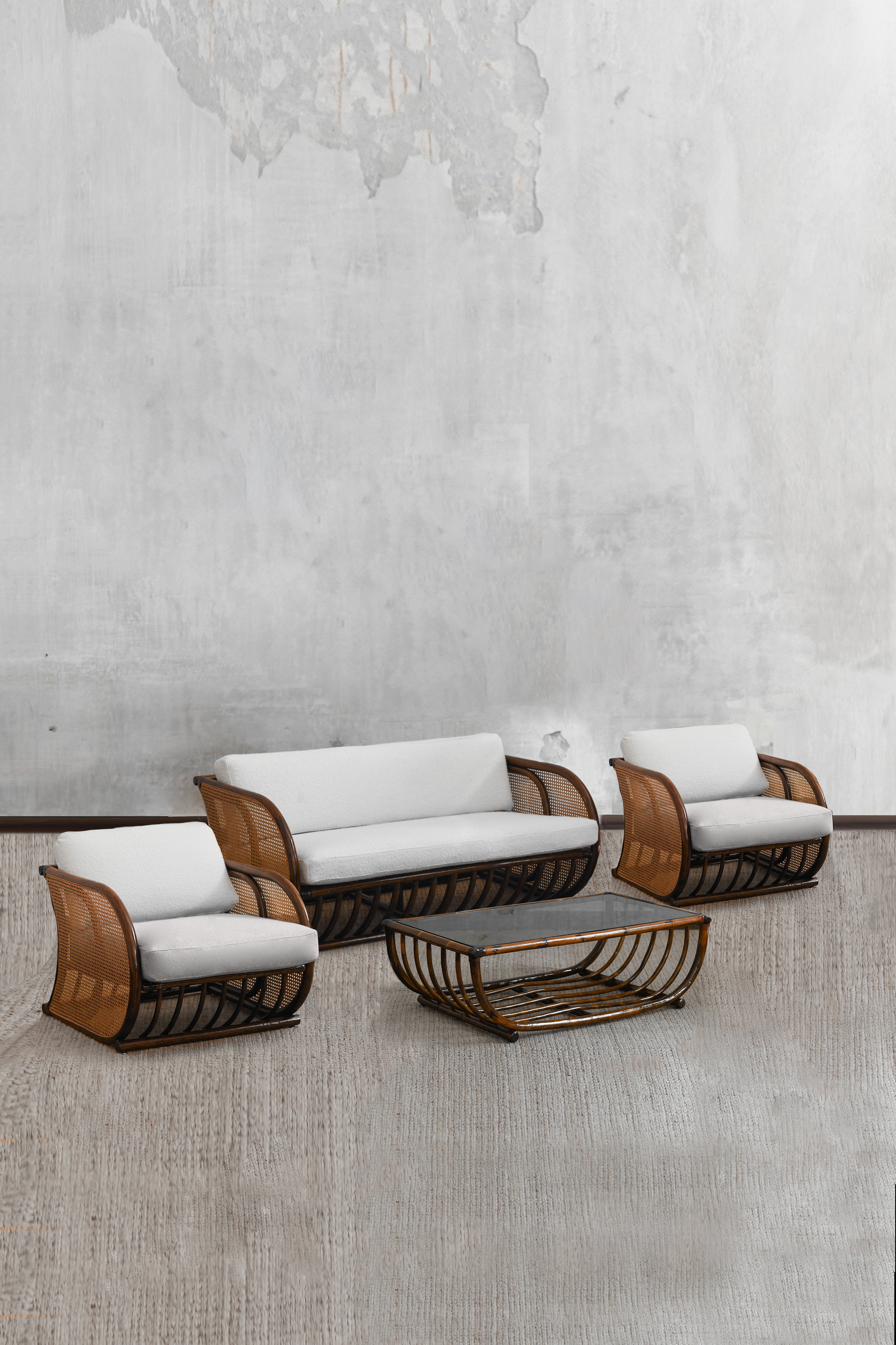 1970s Living Room Set, Attributed to Vivai del Sud