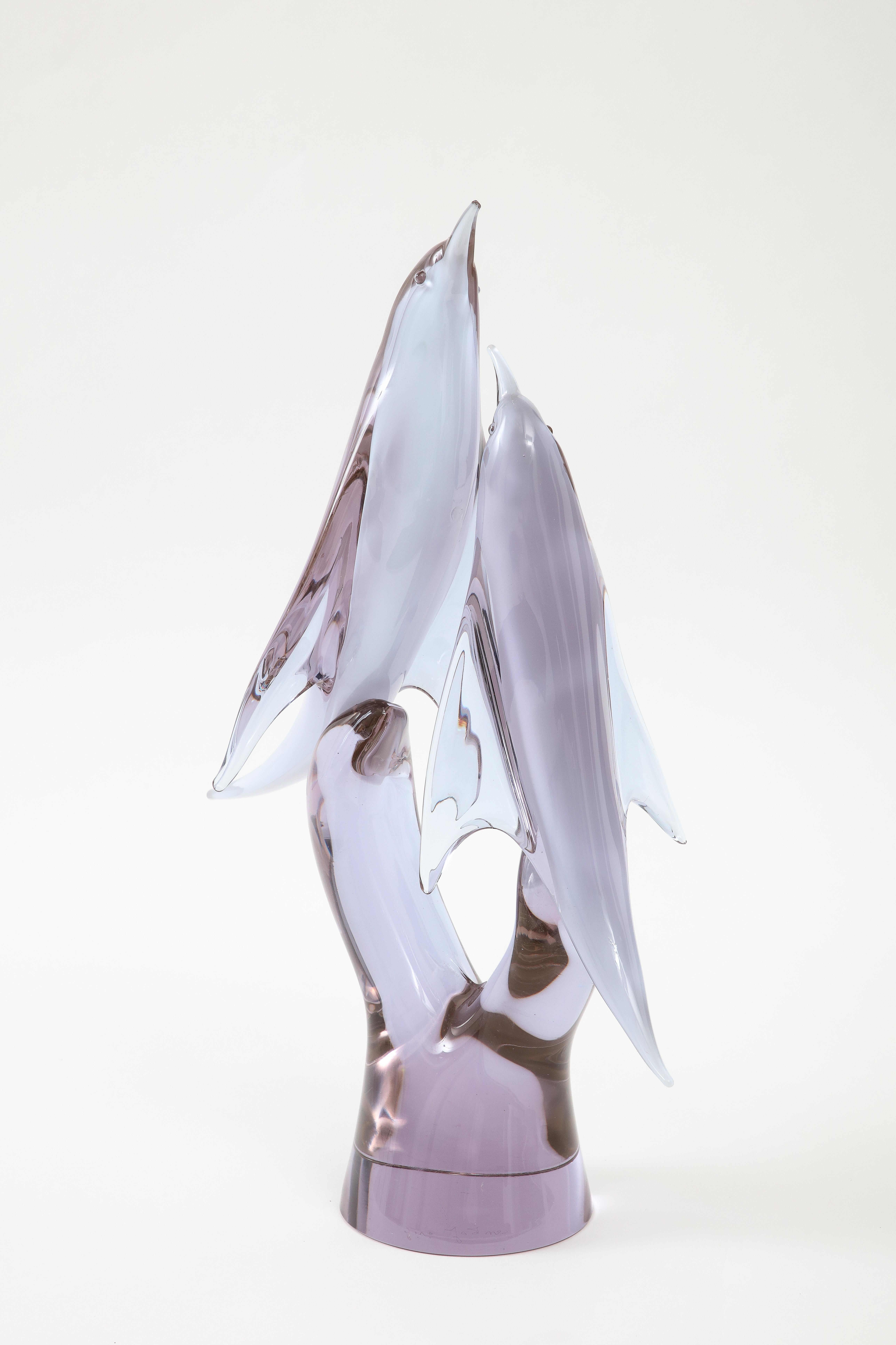 1970's Livio Seguso Glass Bird Sculpture For Sale 8