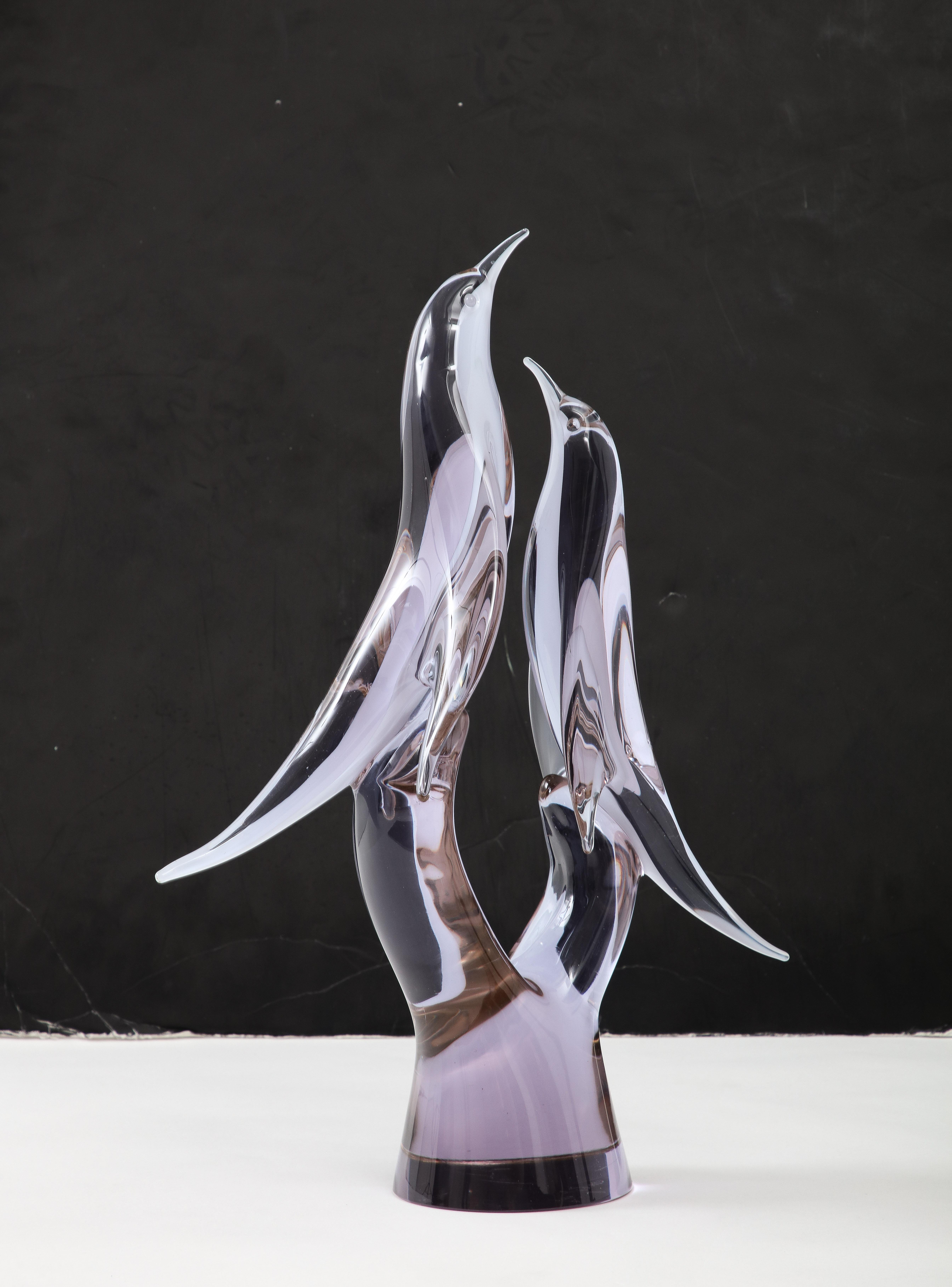 1970's Livio Seguso Glass Bird Sculpture For Sale 12
