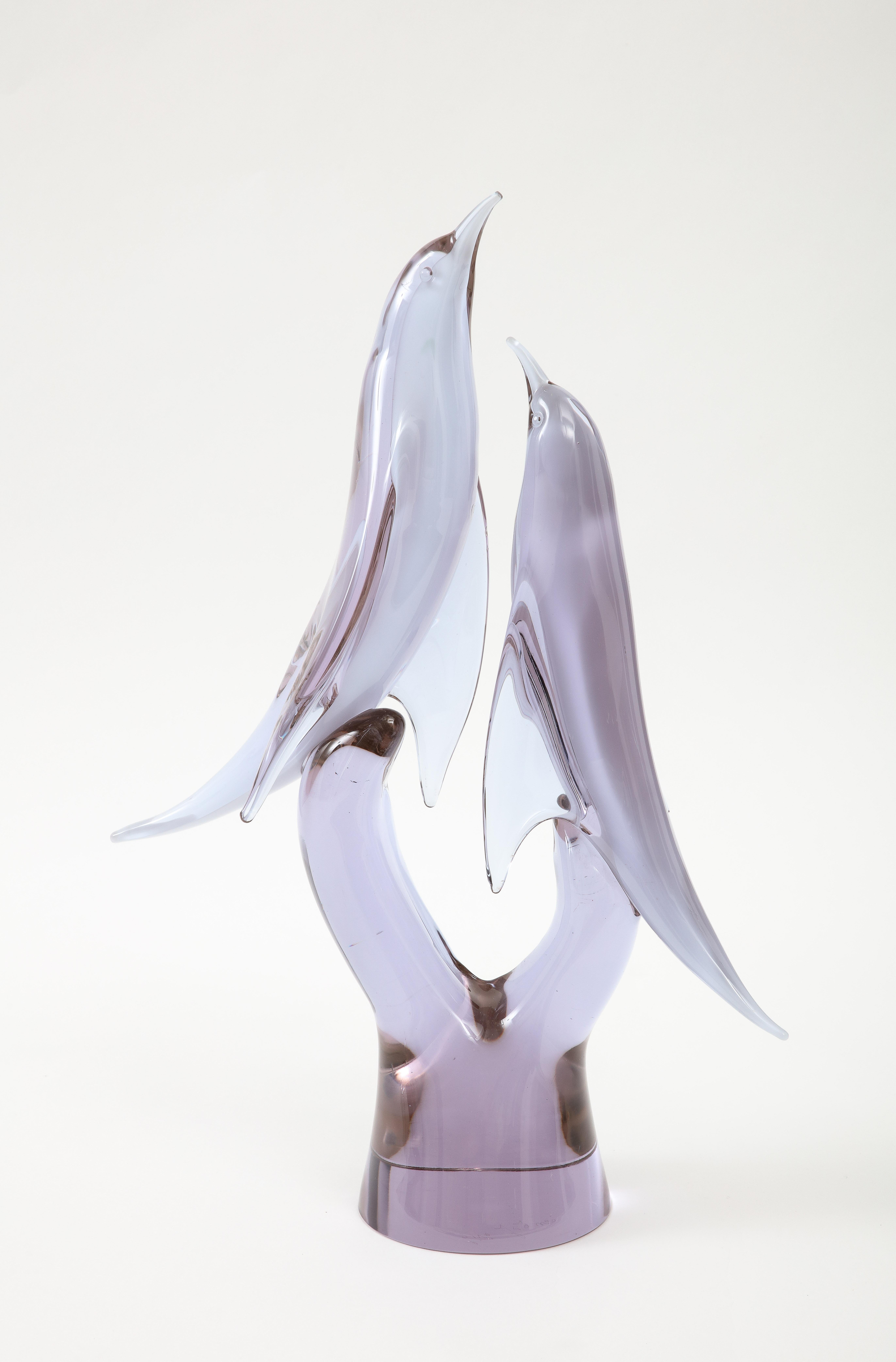 1970's Livio Seguso Glass Bird Sculpture In Good Condition For Sale In New York, NY